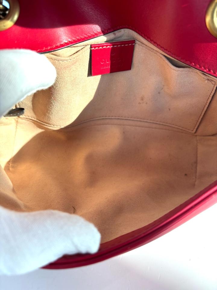 Gucci - GG Marmont - Leather - Red - (mini)
