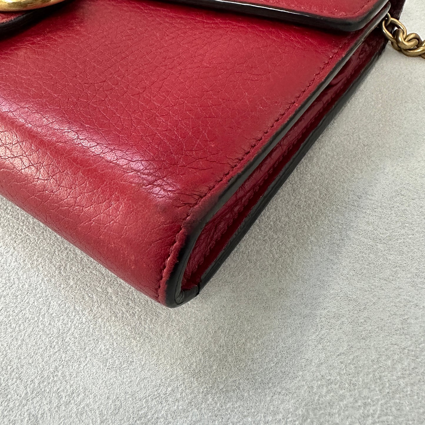 Gucci - GG Marmont - Leather - Red - (mini)