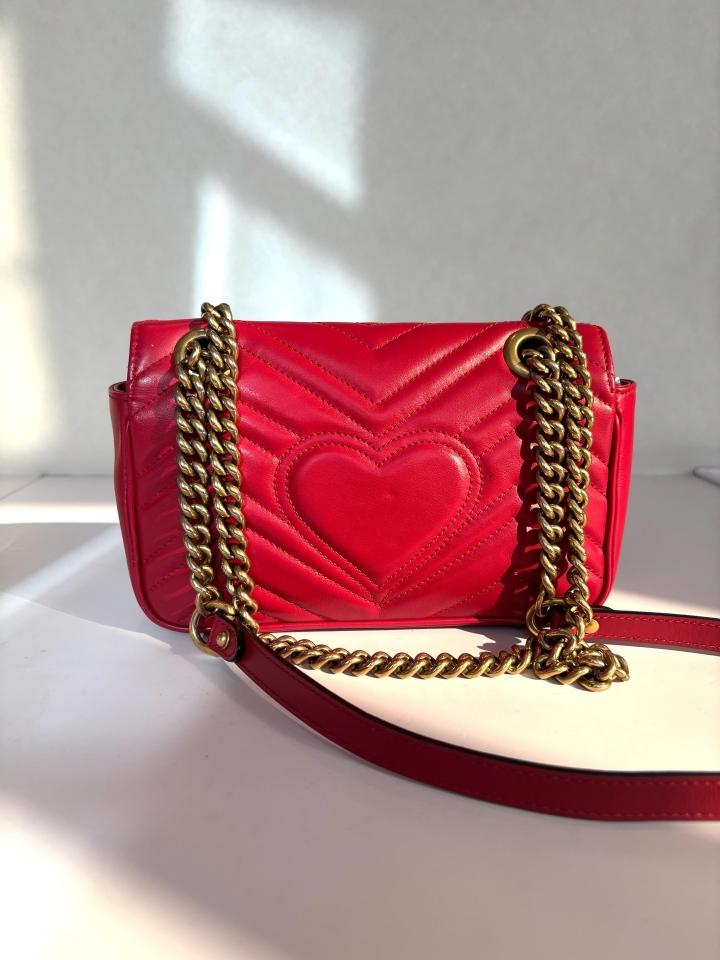 Gucci - GG Marmont - Leather - Red - (mini)