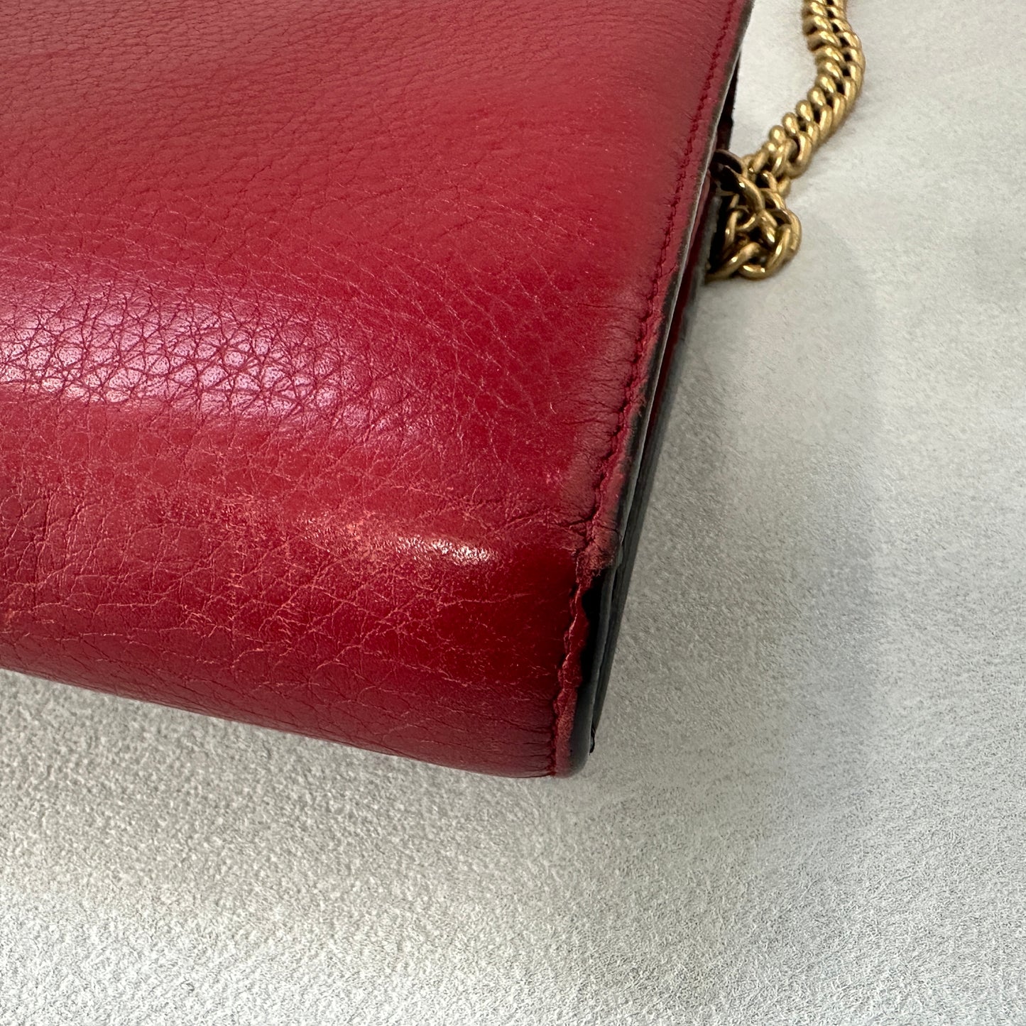 Gucci - GG Marmont - Leather - Red - (mini)