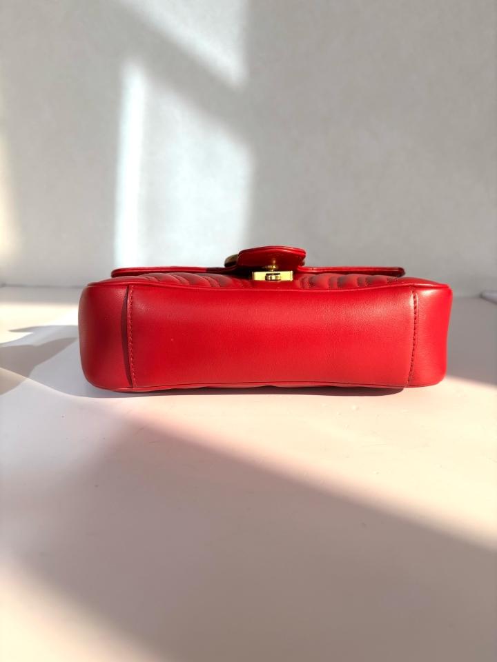 Gucci - GG Marmont - Leather - Red - (mini)
