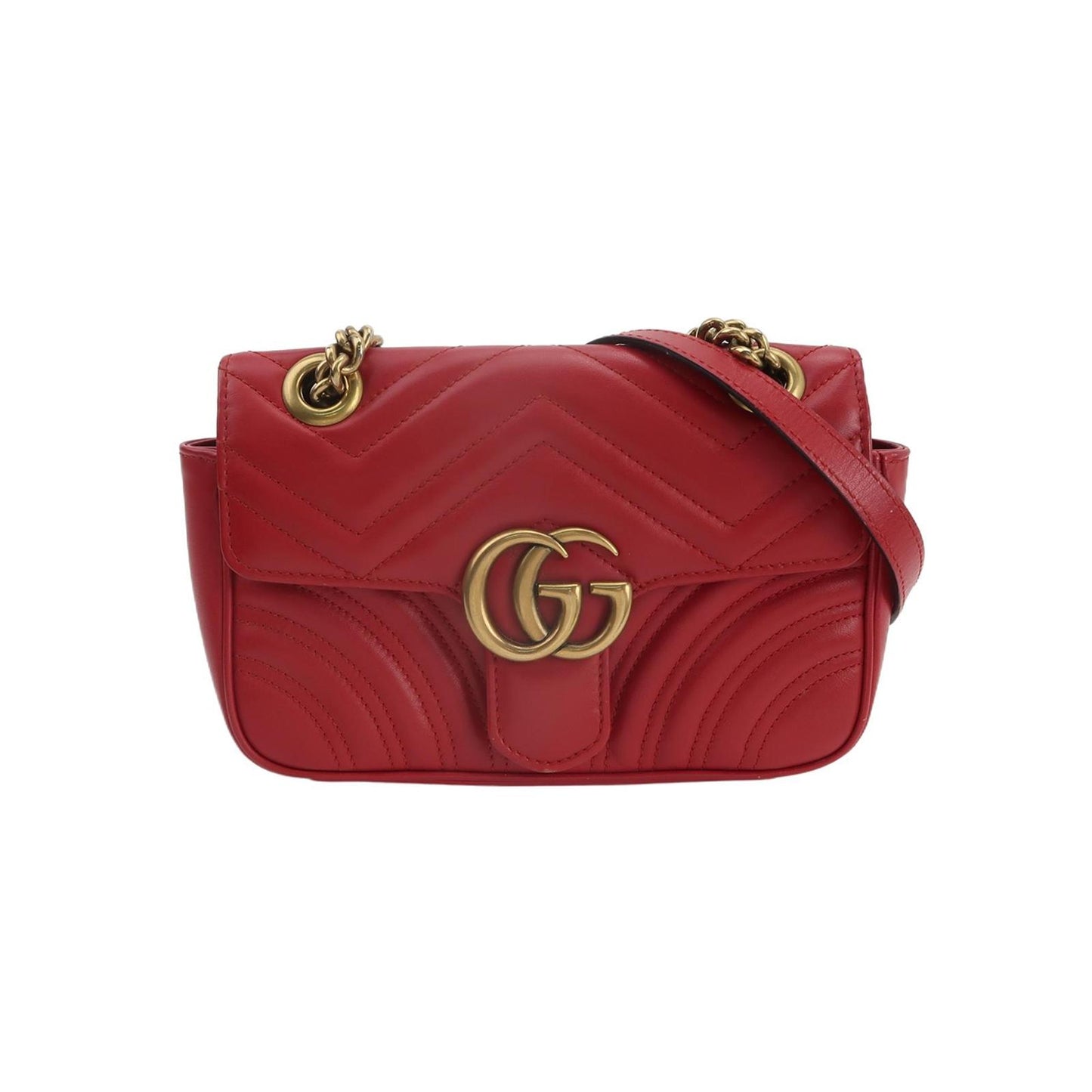 Gucci - GG Marmont - Leather - Red - (mini)