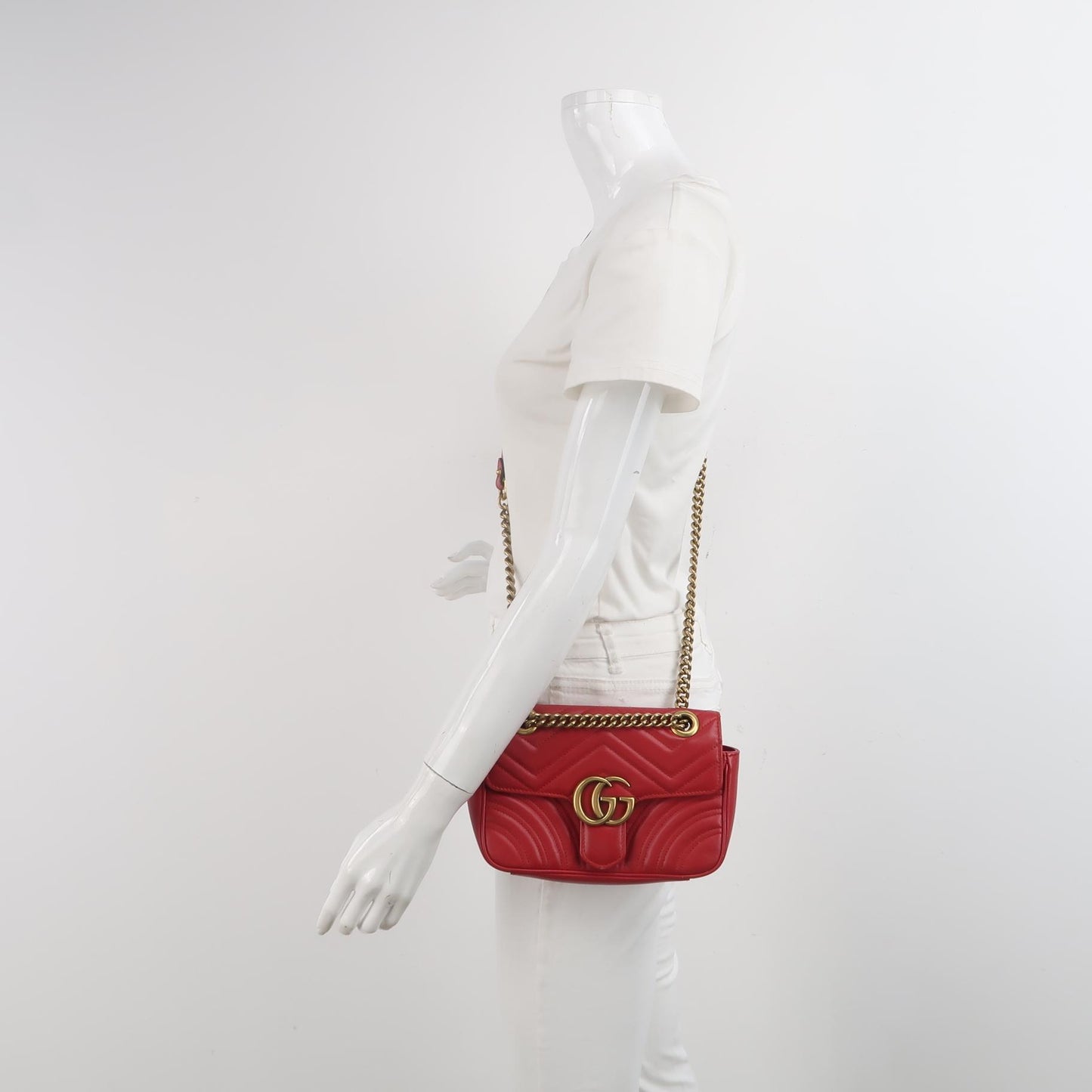 Gucci - GG Marmont - Leather - Red - (mini)