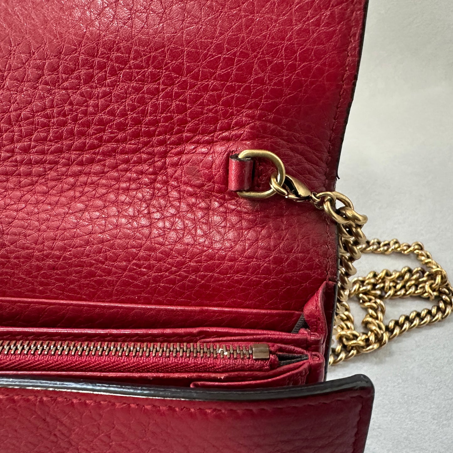 Gucci - GG Marmont - Leather - Red - (mini)