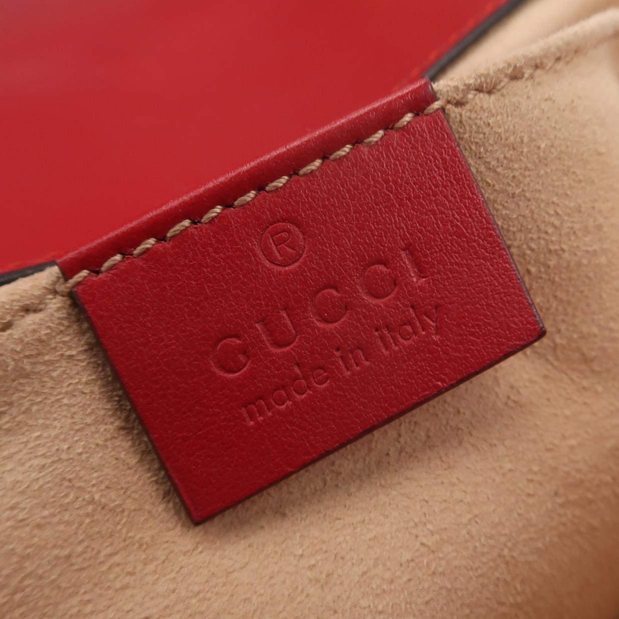 Gucci - GG Marmont - Leather - Red - (mini)