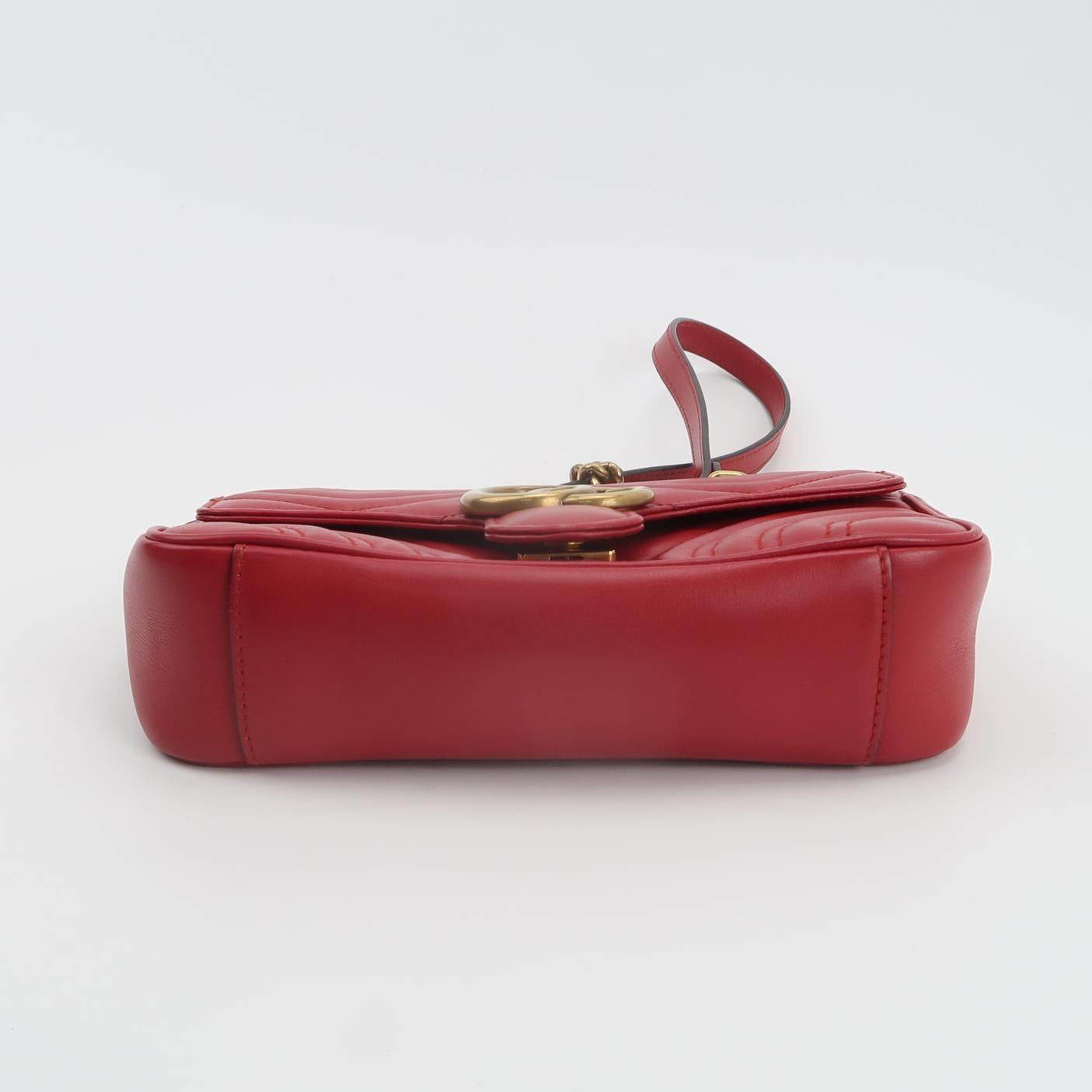 Gucci - GG Marmont - Leather - Red - (mini)