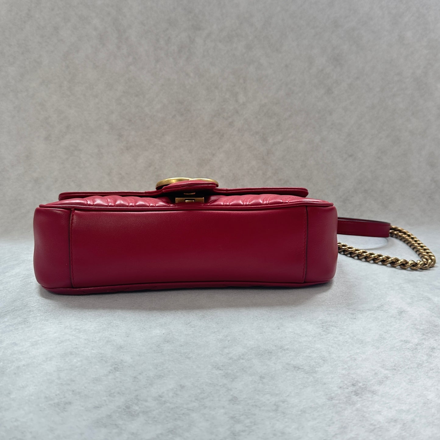 Gucci - GG Marmont - Leather - Red - (small)