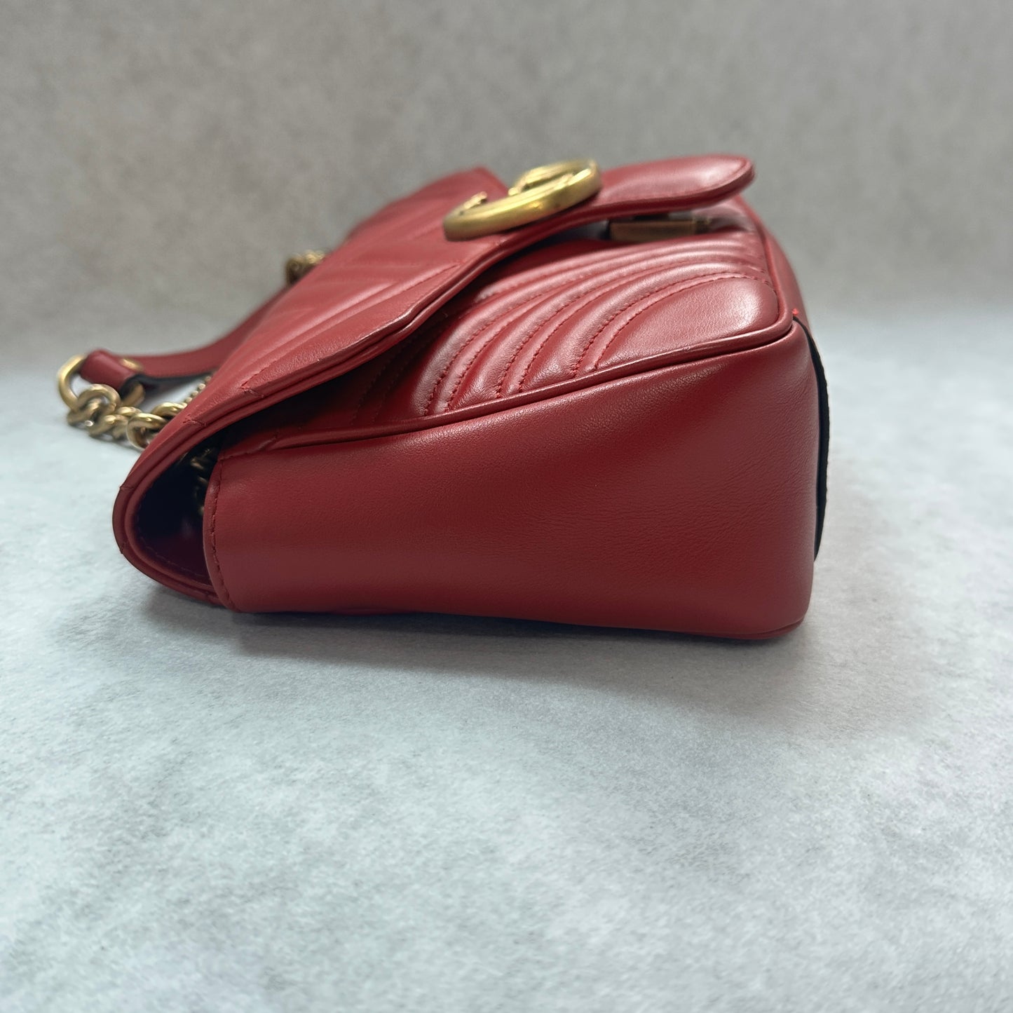 Gucci - GG Marmont - Leather - Red - (small)