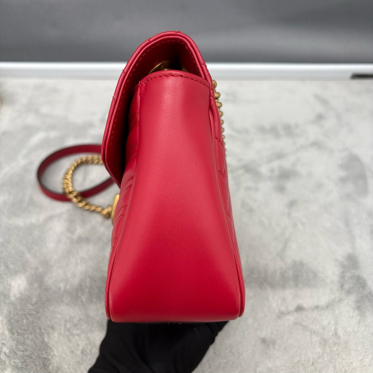 Gucci - GG Marmont - Leather - Red - (small)