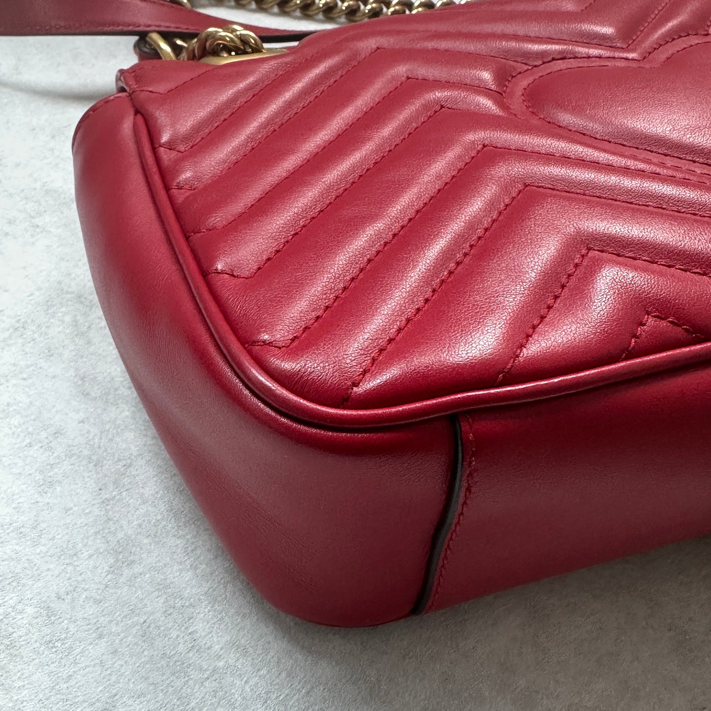 Gucci - GG Marmont - Leather - Red - (small)