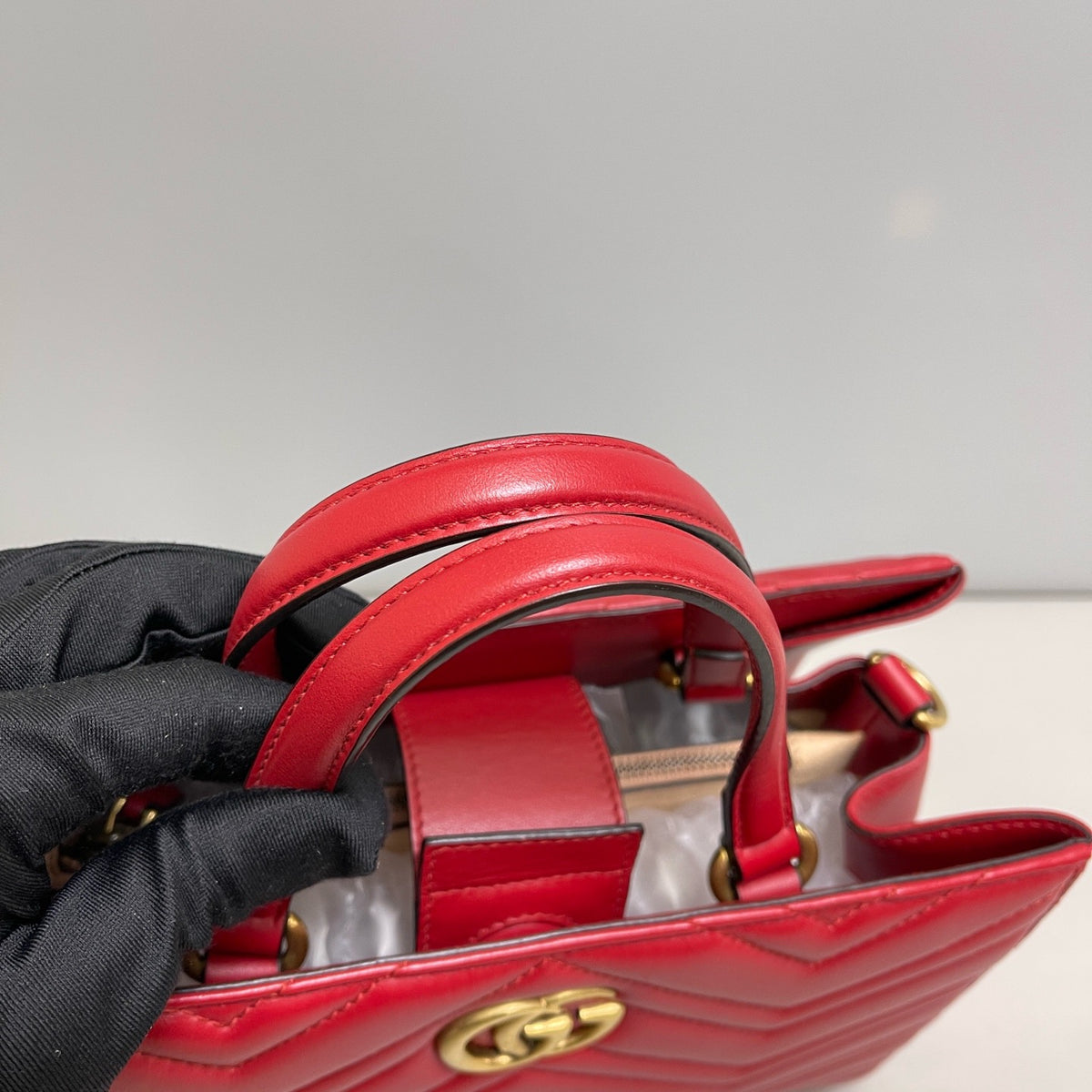 Gucci - GG Marmont - Leather - Red - (small)