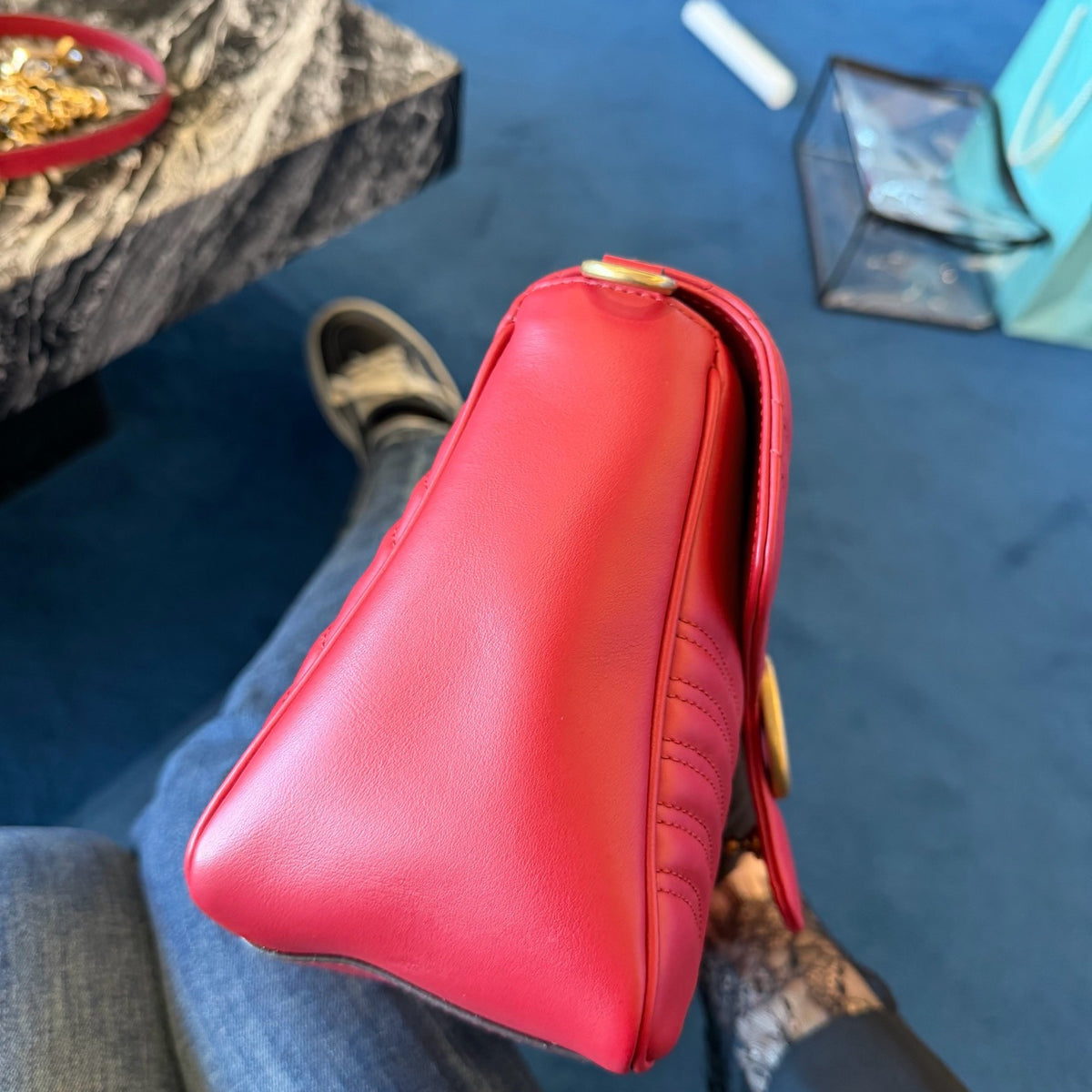 Gucci - GG Marmont - Leather - Red - (small)