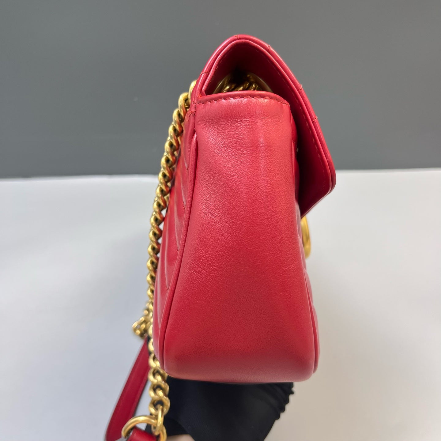 Gucci - GG Marmont - Leather - Red - (small)
