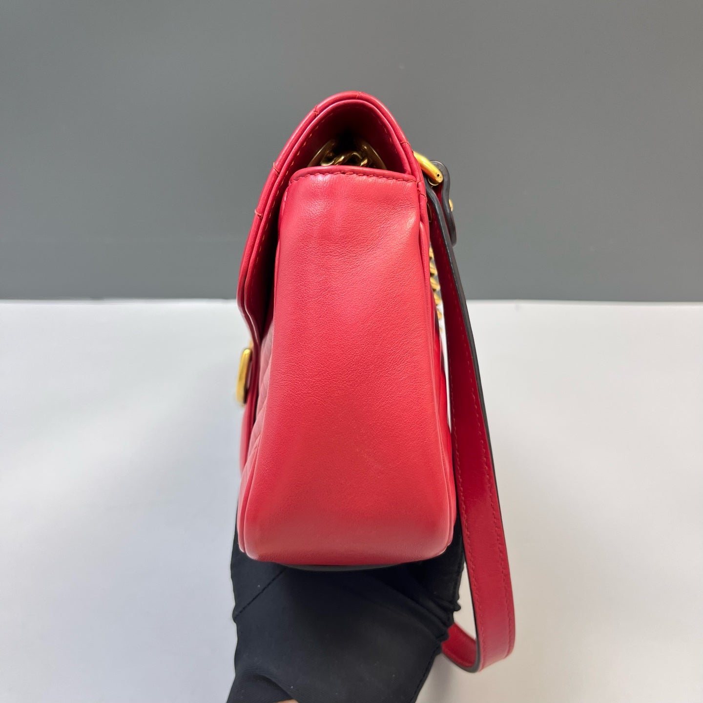 Gucci - GG Marmont - Leather - Red - (small)