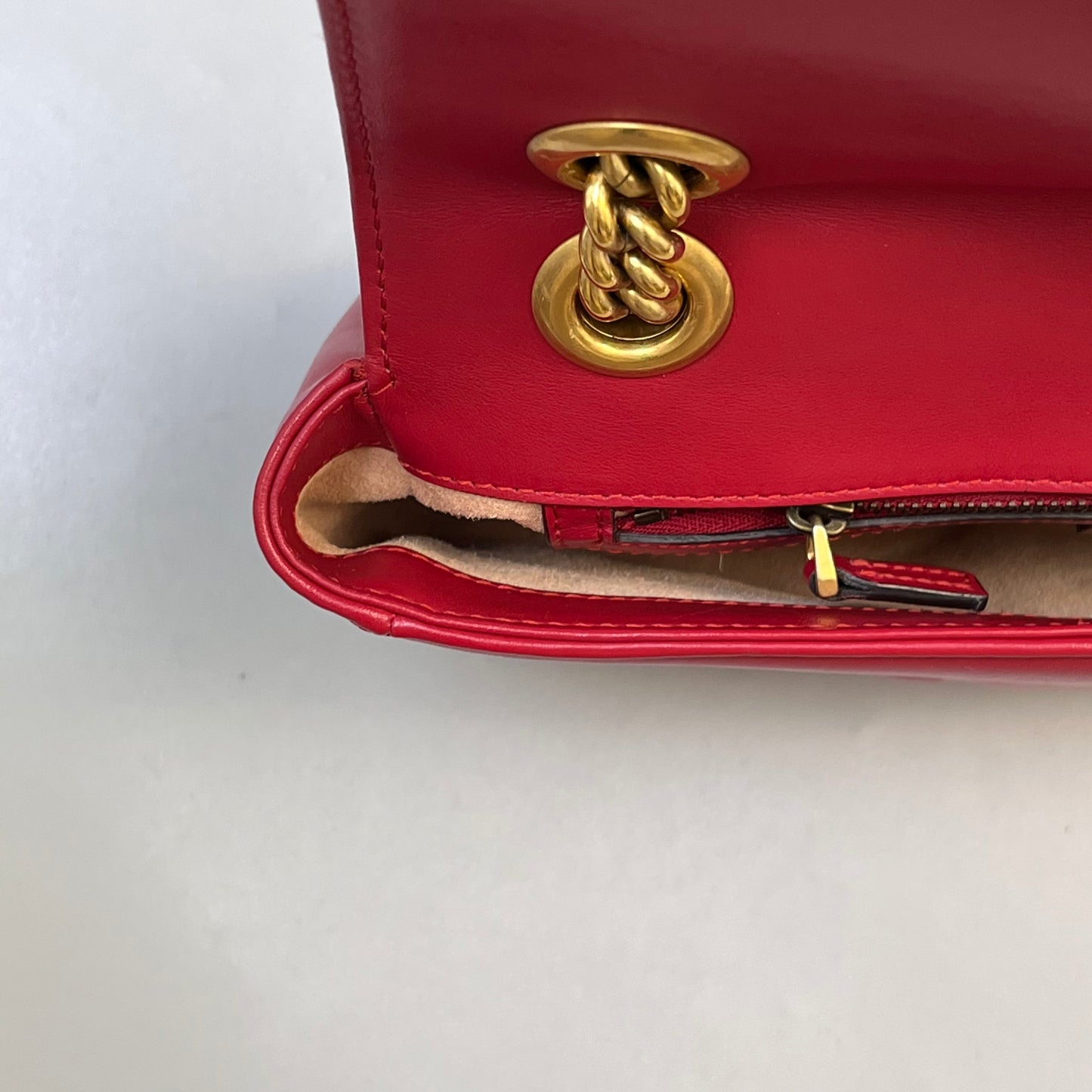 Gucci - GG Marmont - Leather - Red - (small)