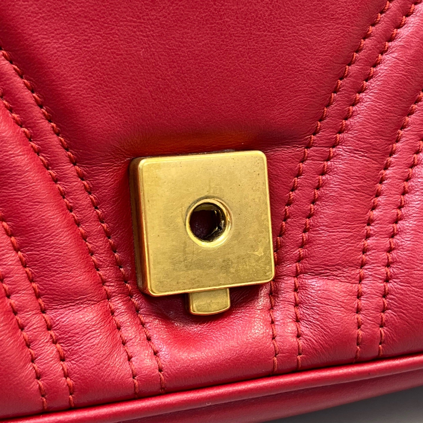 Gucci - GG Marmont - Leather - Red - (small)