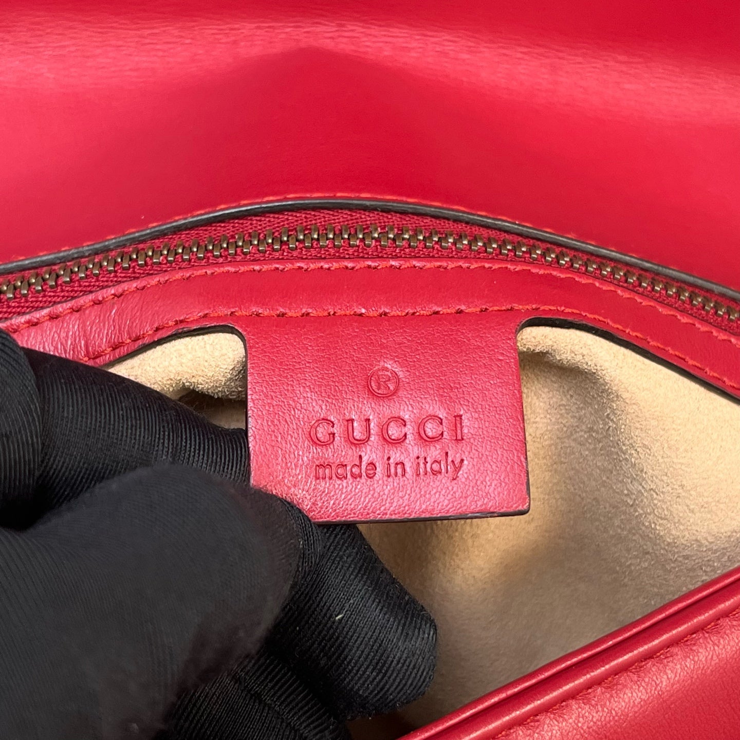 Gucci - GG Marmont - Leather - Red - (small)