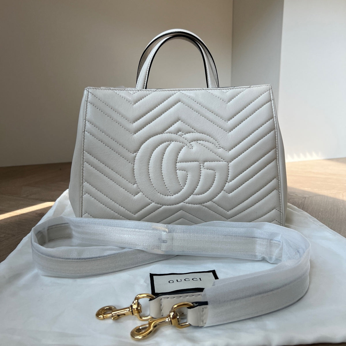 Gucci - GG Marmont - Leather - White