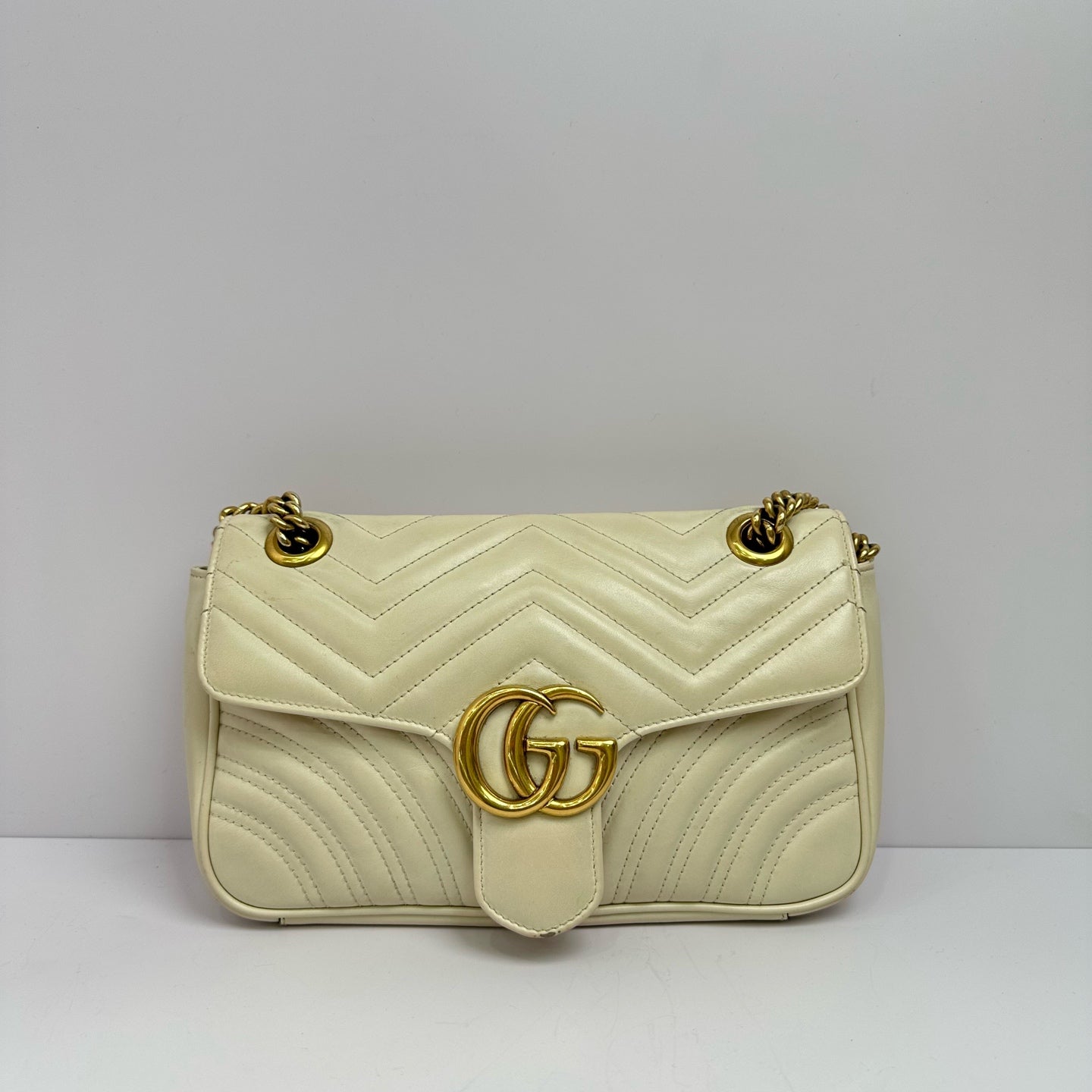 Gucci - GG Marmont - Leather - White - (medium)