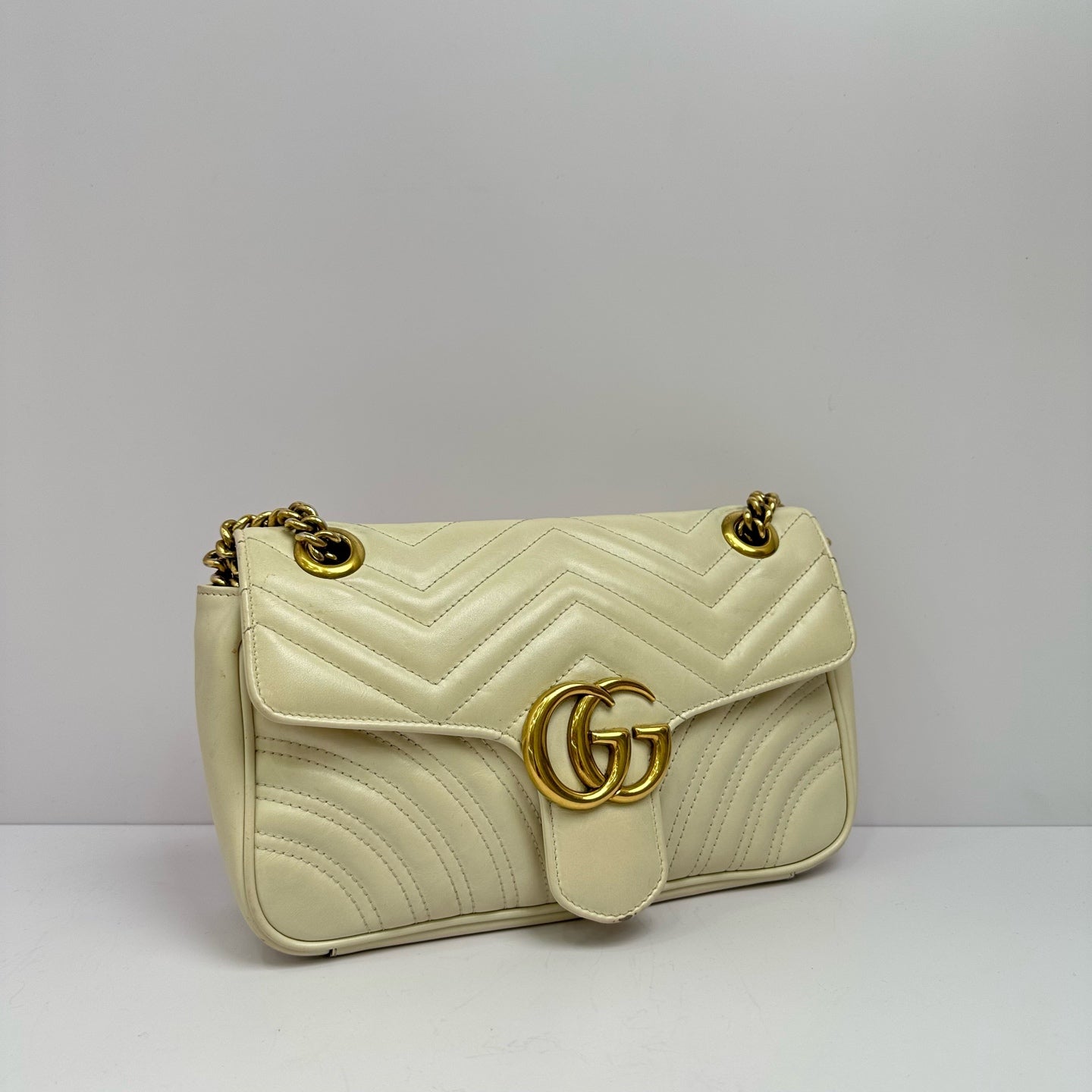 Gucci - GG Marmont - Leather - White - (medium)
