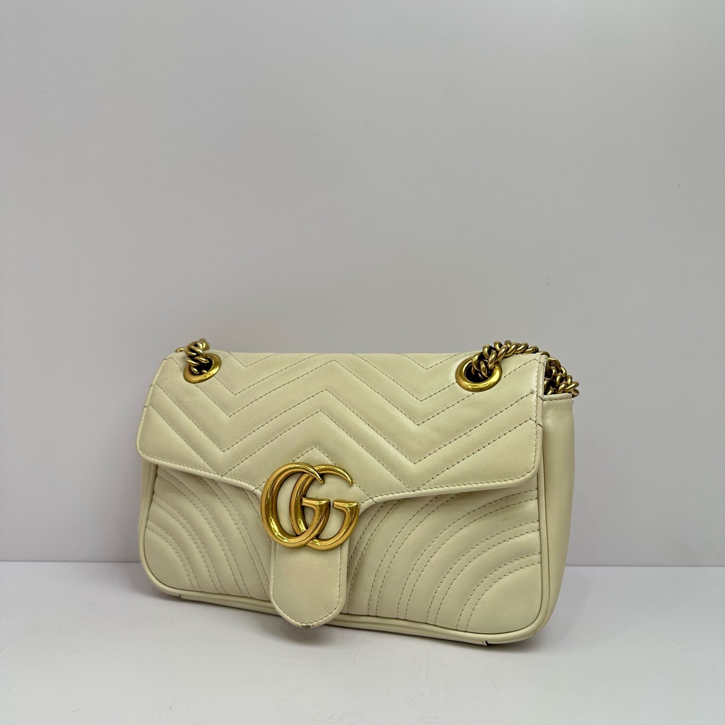 Gucci - GG Marmont - Leather - White - (medium)
