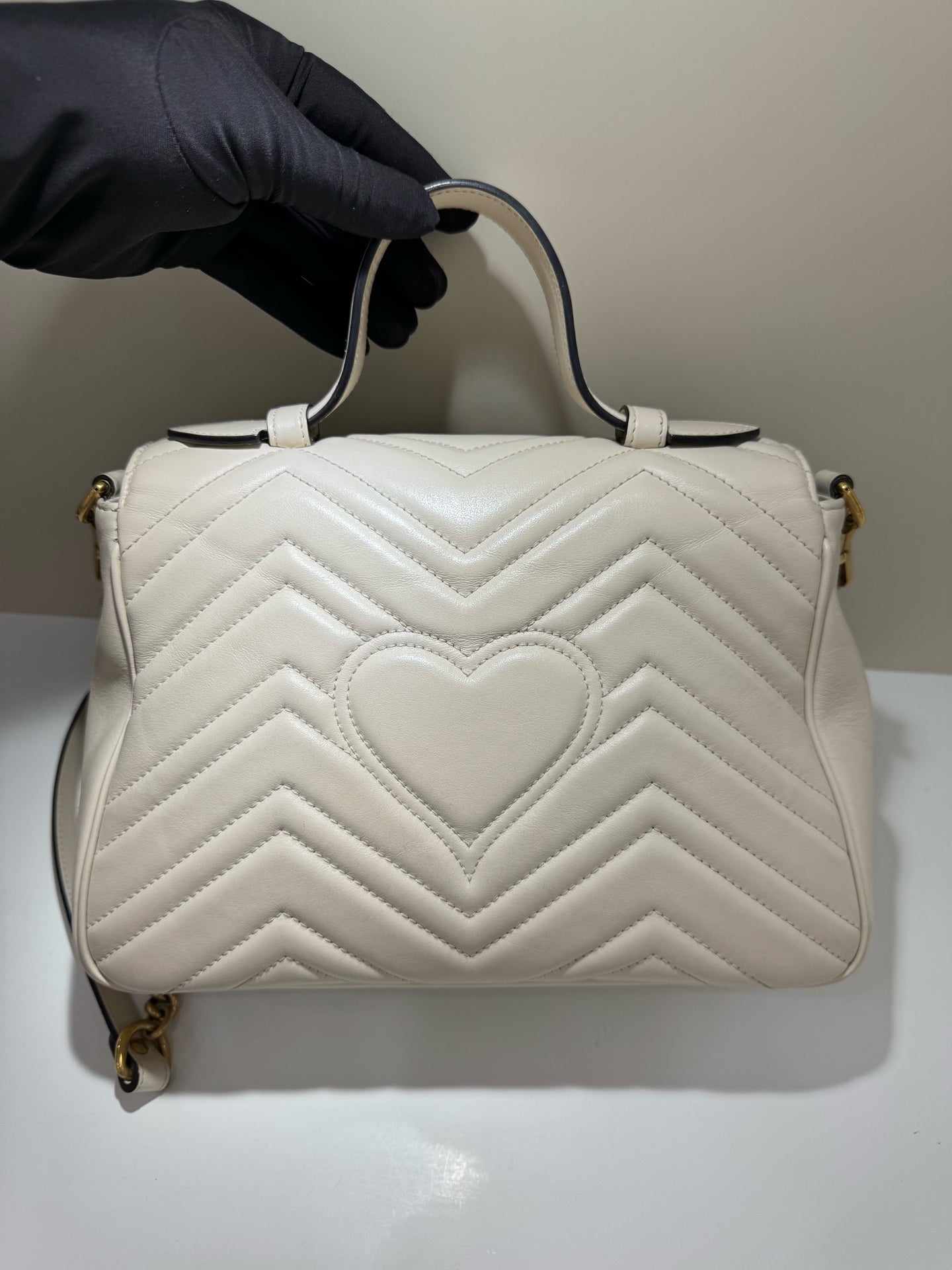 Gucci - GG Marmont - Leather - White - (medium)