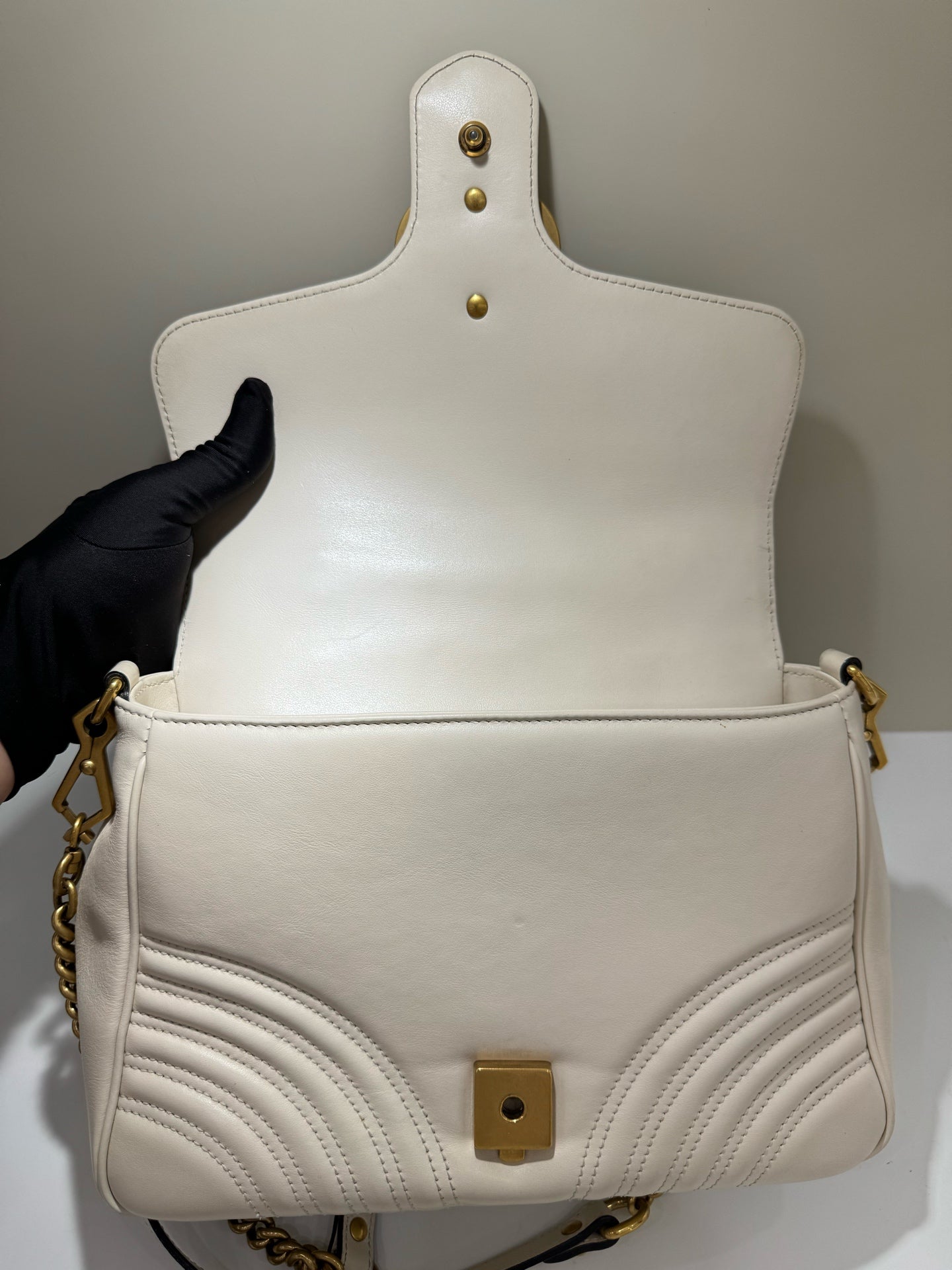 Gucci - GG Marmont - Leather - White - (medium)