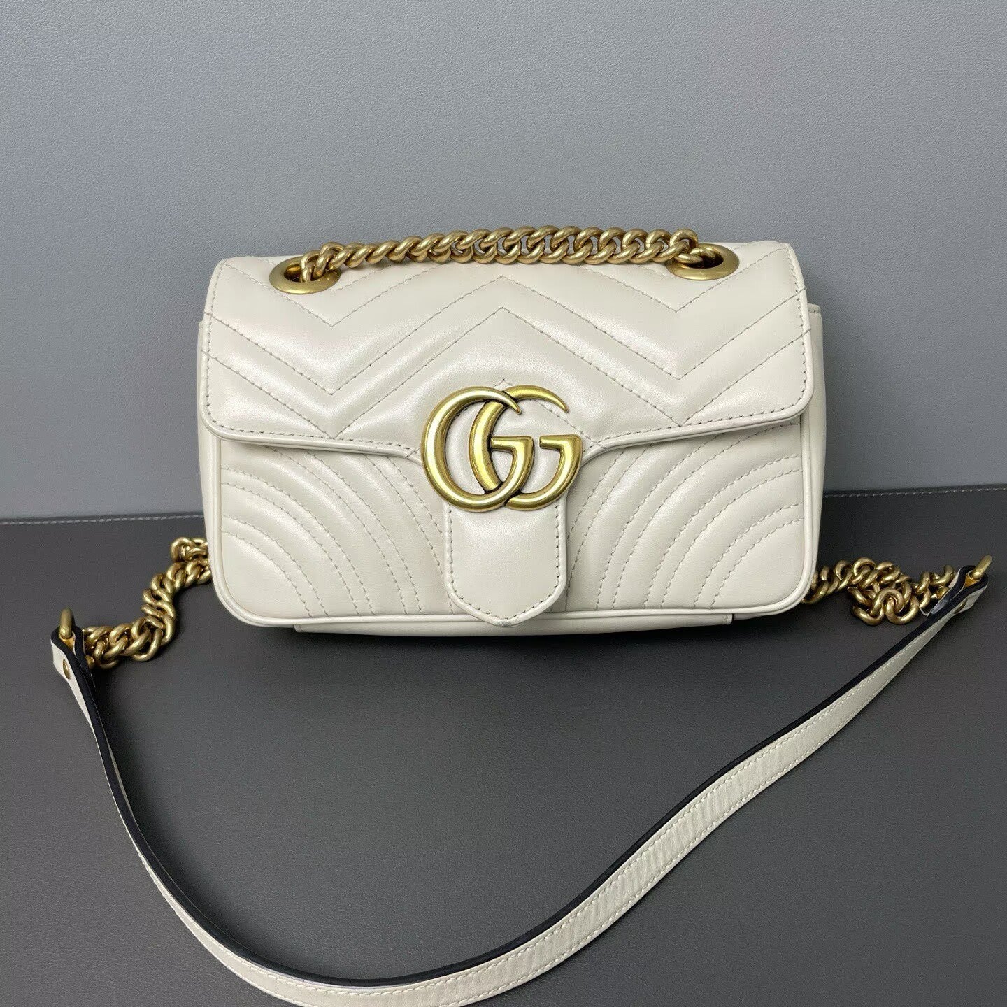 Gucci - GG Marmont - Leather - White - (mini)