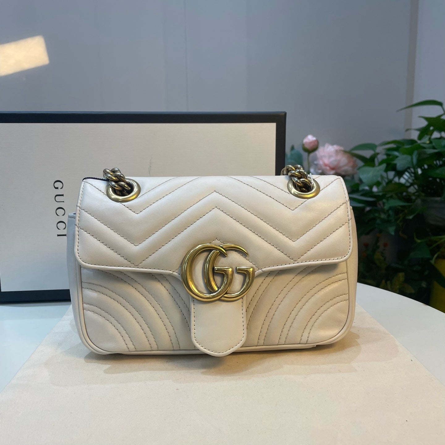 Gucci - GG Marmont - Leather - White - (mini)