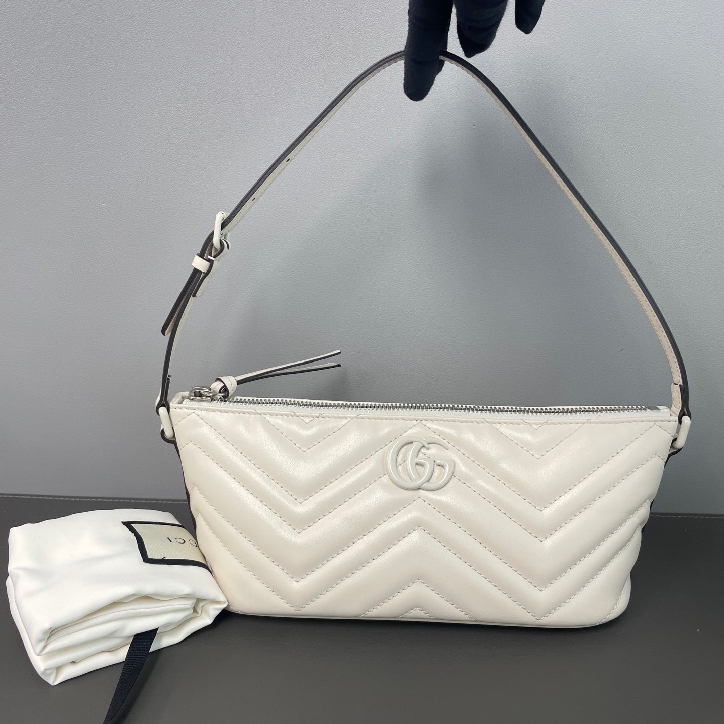 Gucci - GG Marmont - Leather - White - (small)