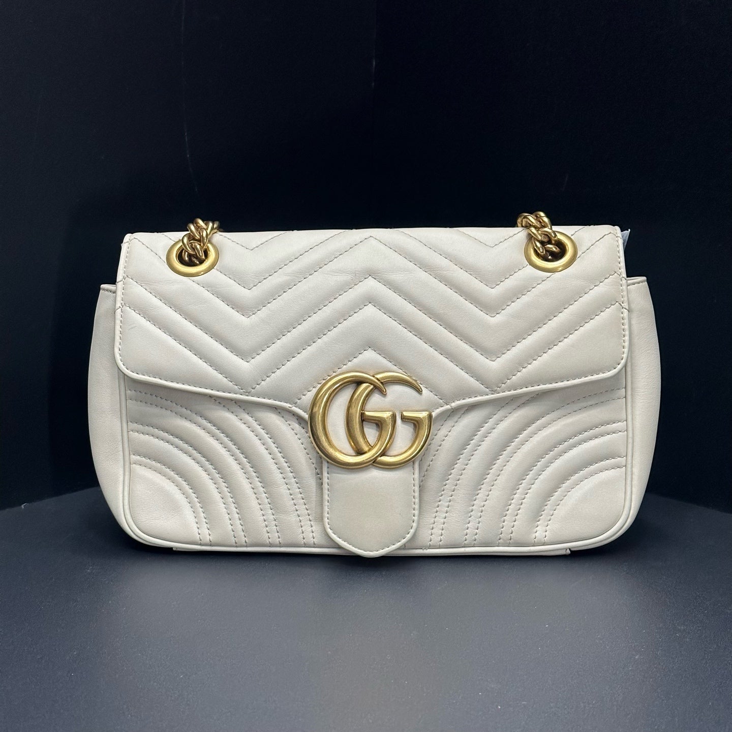 Gucci - GG Marmont - Leather - White - (small)