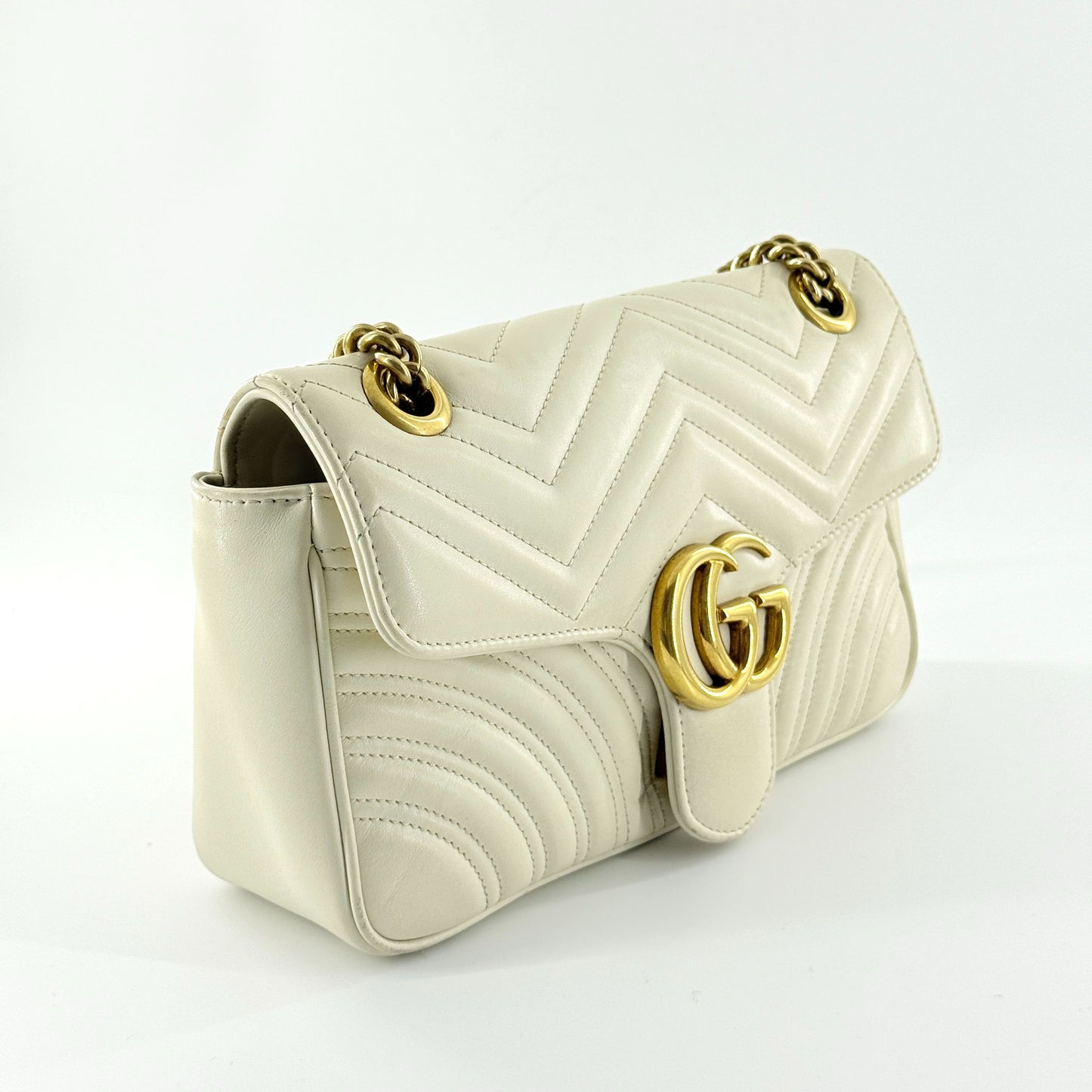 Gucci - GG Marmont - Leather - White - (small)