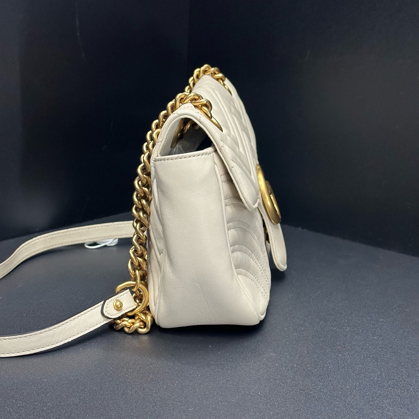 Gucci - GG Marmont - Leather - White - (small)