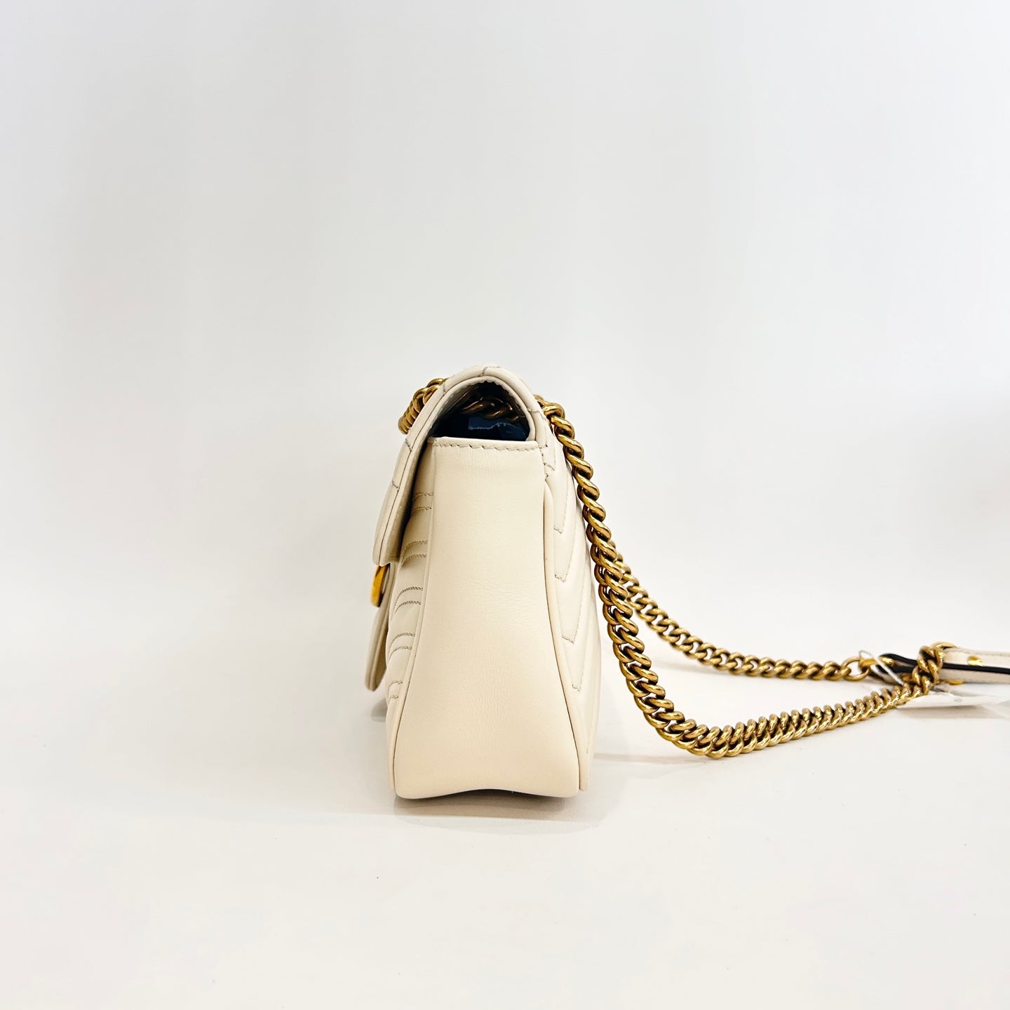 Gucci - GG Marmont - Leather - White - (Small)