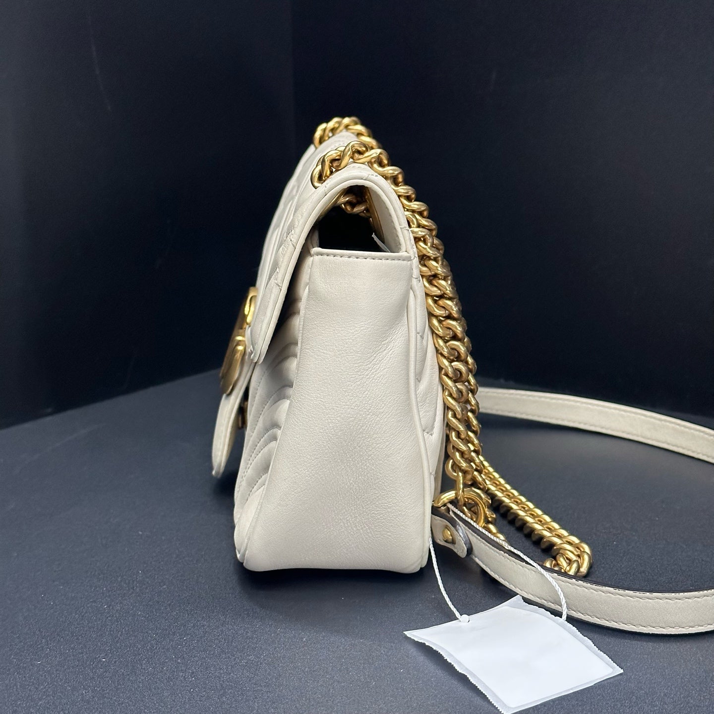 Gucci - GG Marmont - Leather - White - (small)