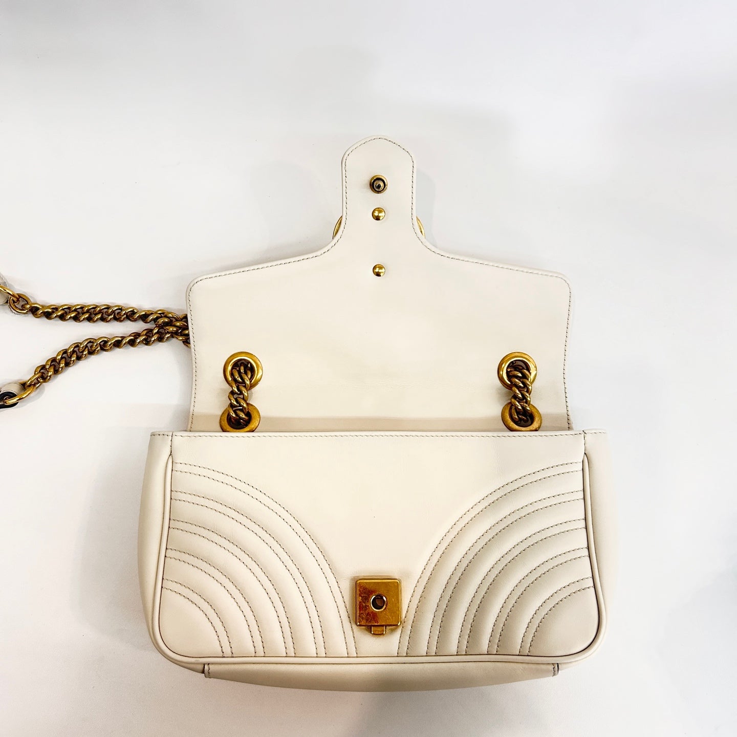 Gucci - GG Marmont - Leather - White - (Small)