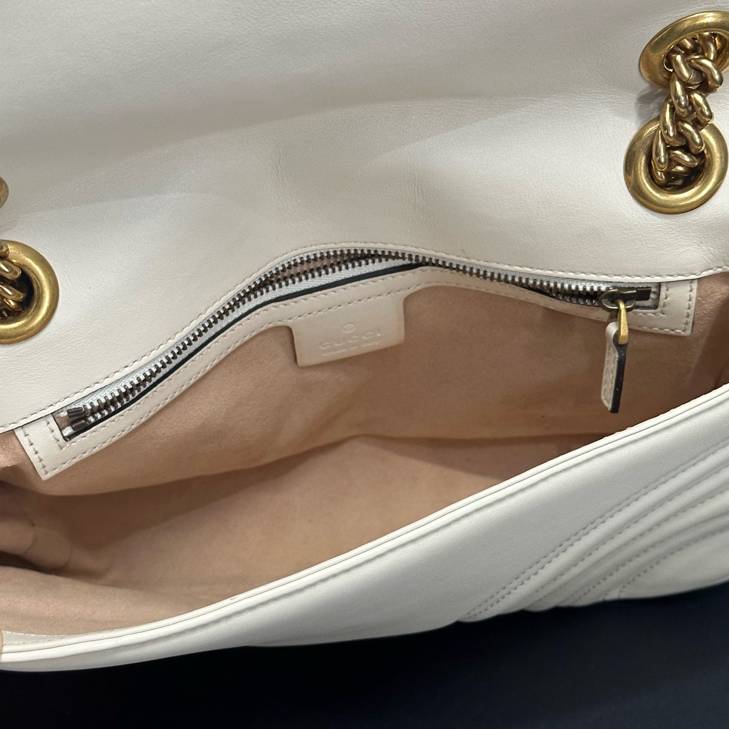 Gucci - GG Marmont - Leather - White - (small)