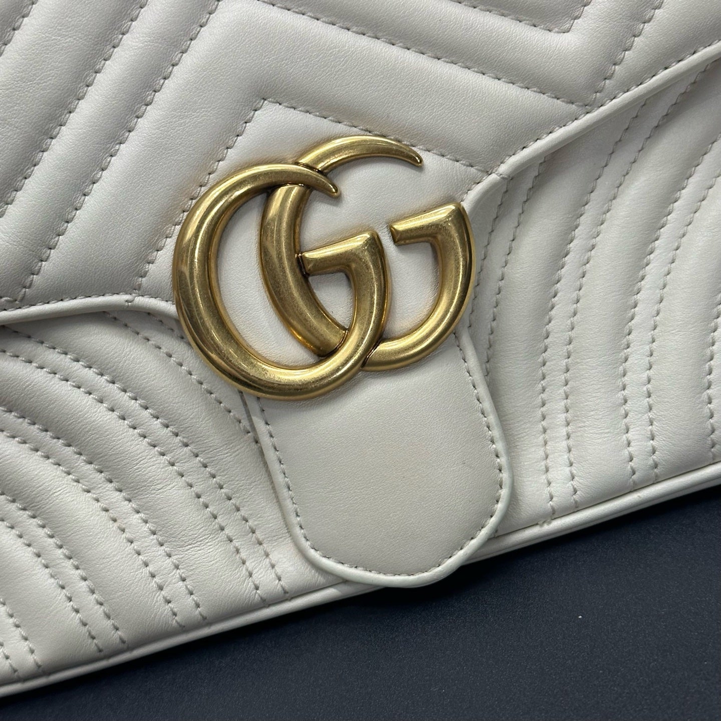 Gucci - GG Marmont - Leather - White - (small)