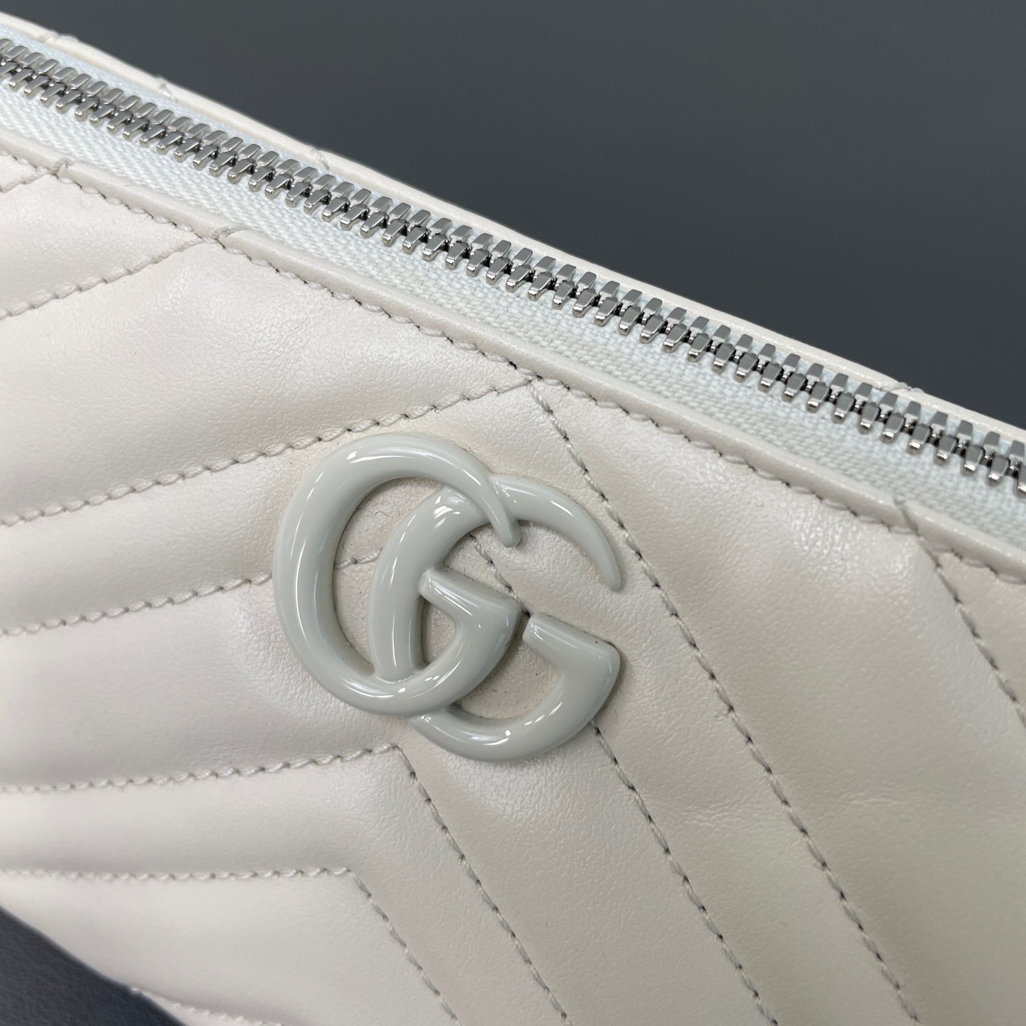 Gucci - GG Marmont - Leather - White - (small)