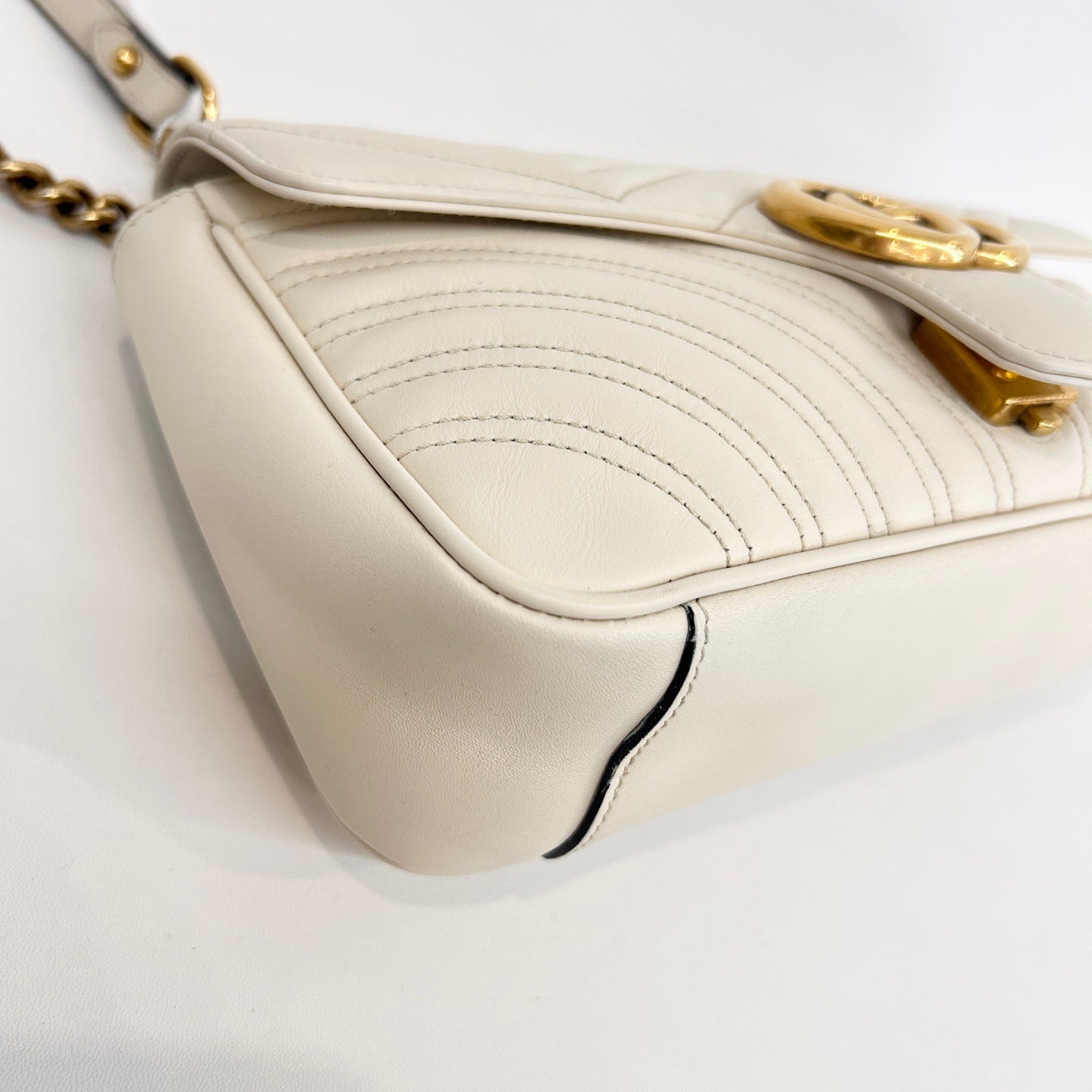 Gucci - GG Marmont - Leather - White - (Small)
