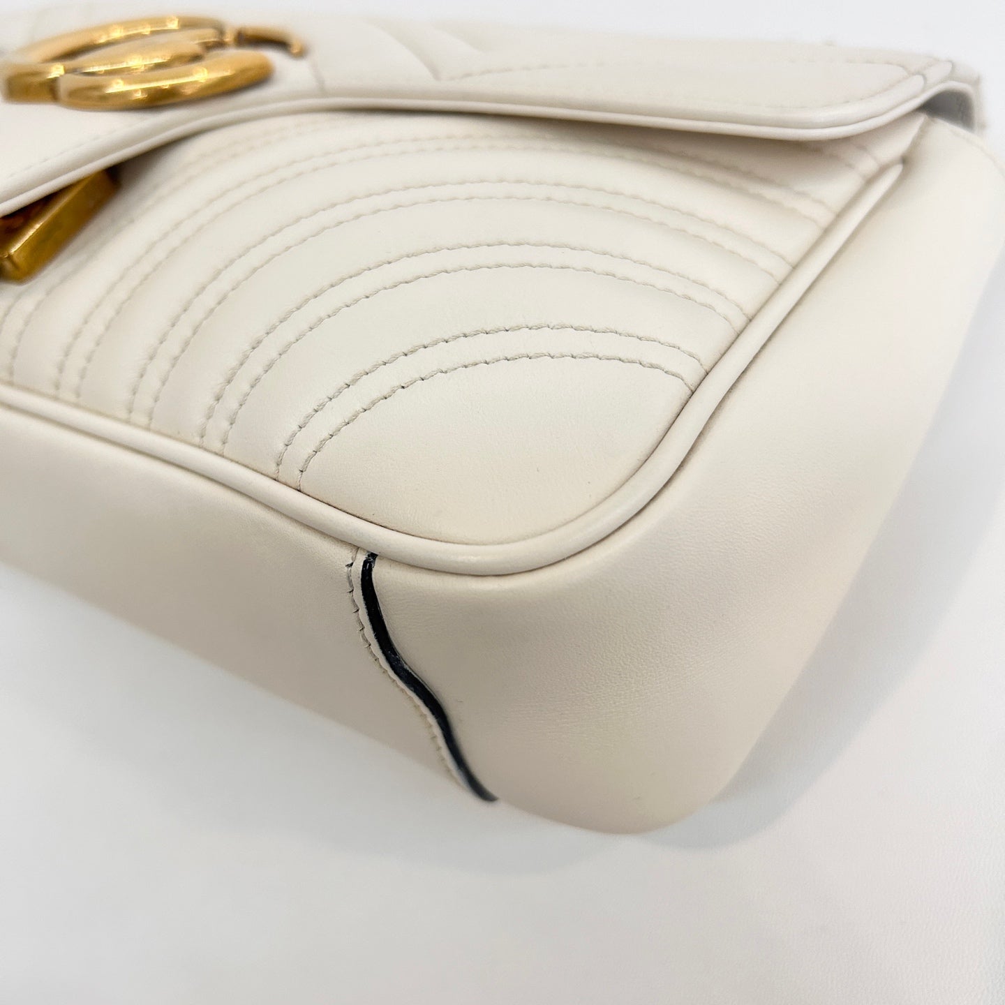 Gucci - GG Marmont - Leather - White - (Small)