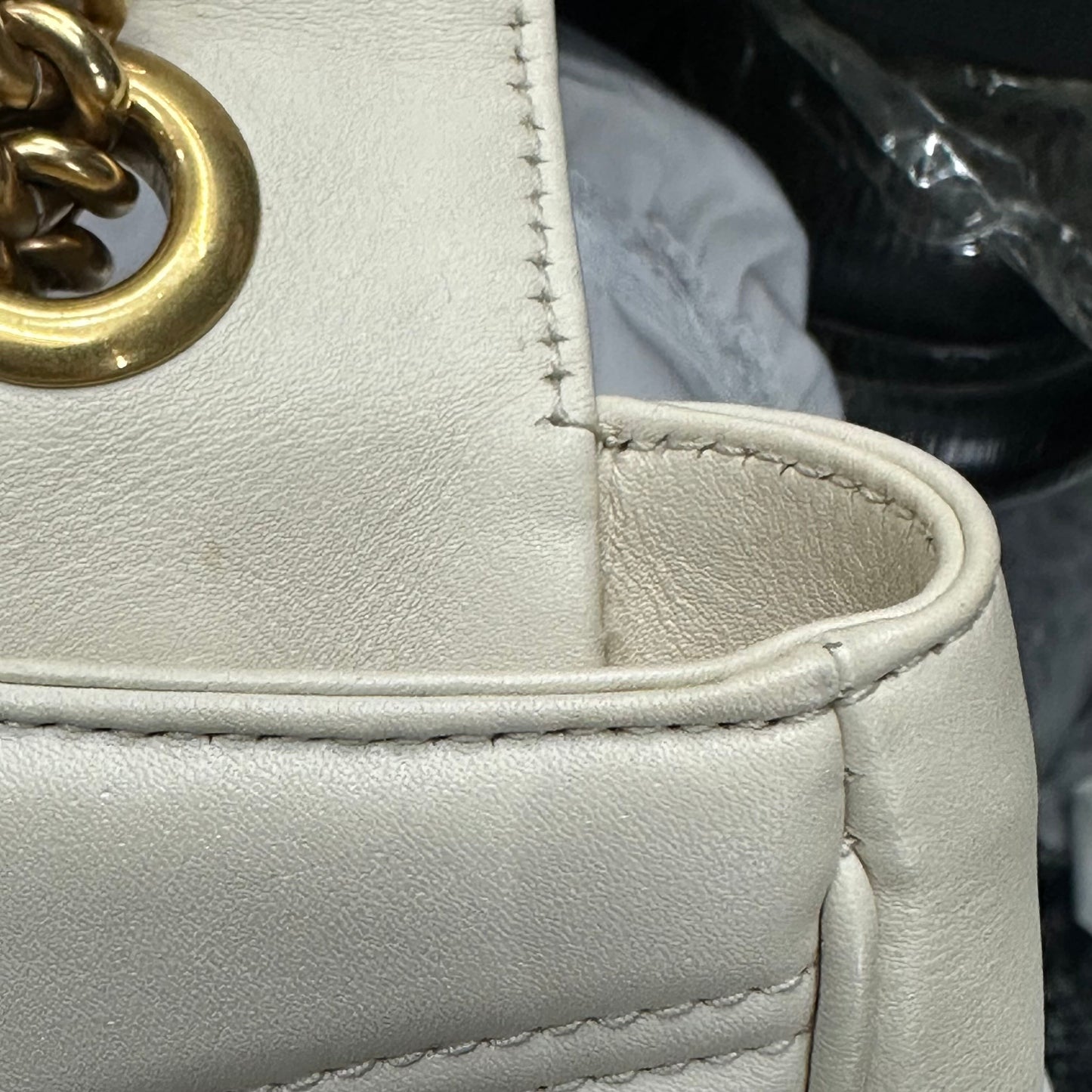 Gucci - GG Marmont - Leather - White - (small)