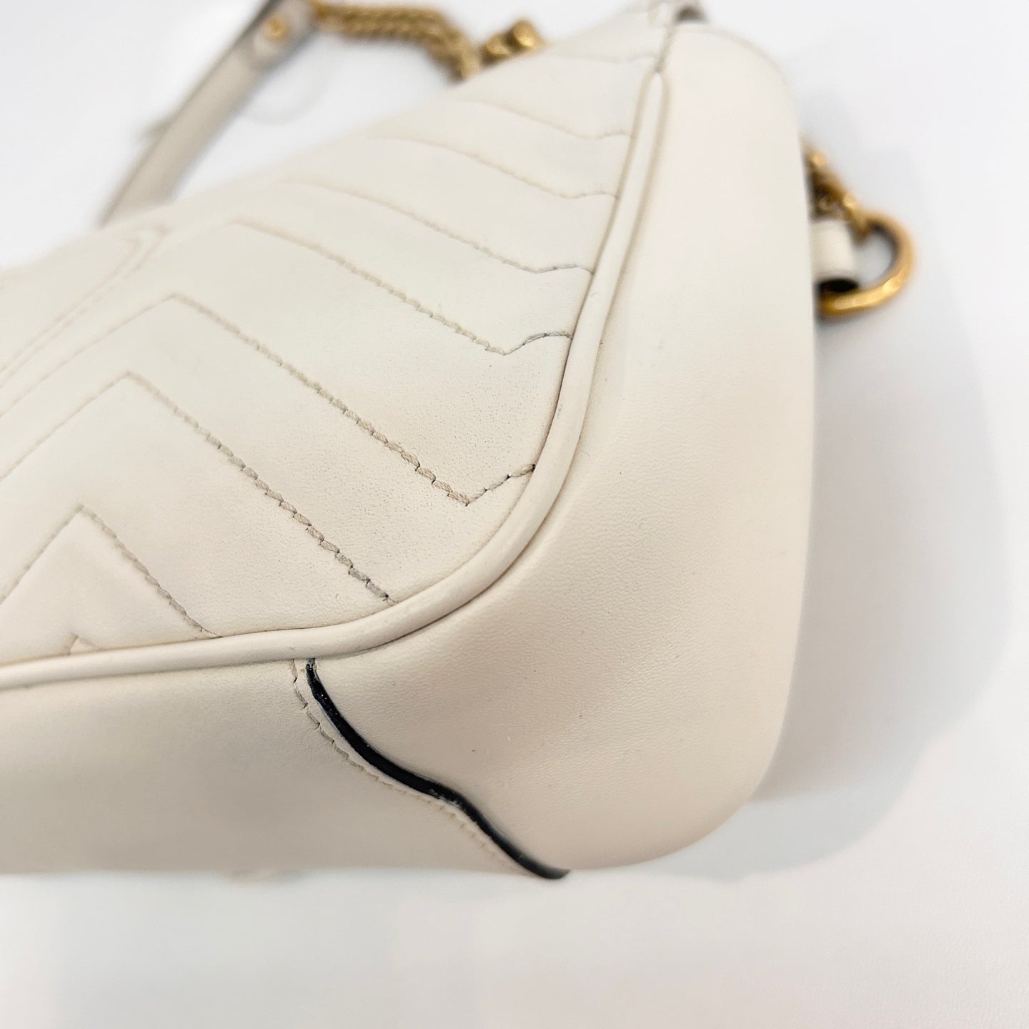 Gucci - GG Marmont - Leather - White - (Small)