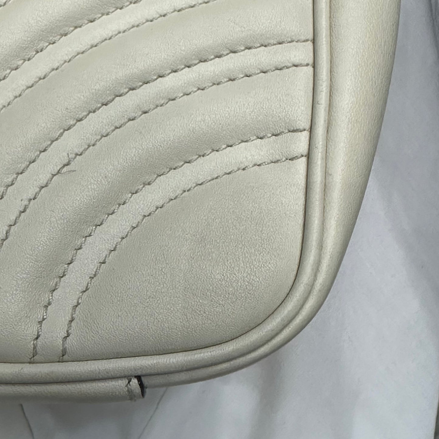 Gucci - GG Marmont - Leather - White - (small)