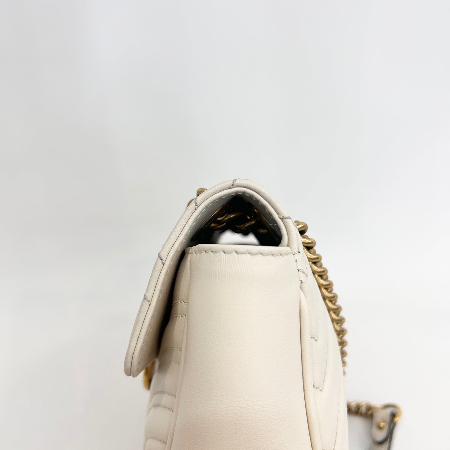 Gucci - GG Marmont - Leather - White - (Small)