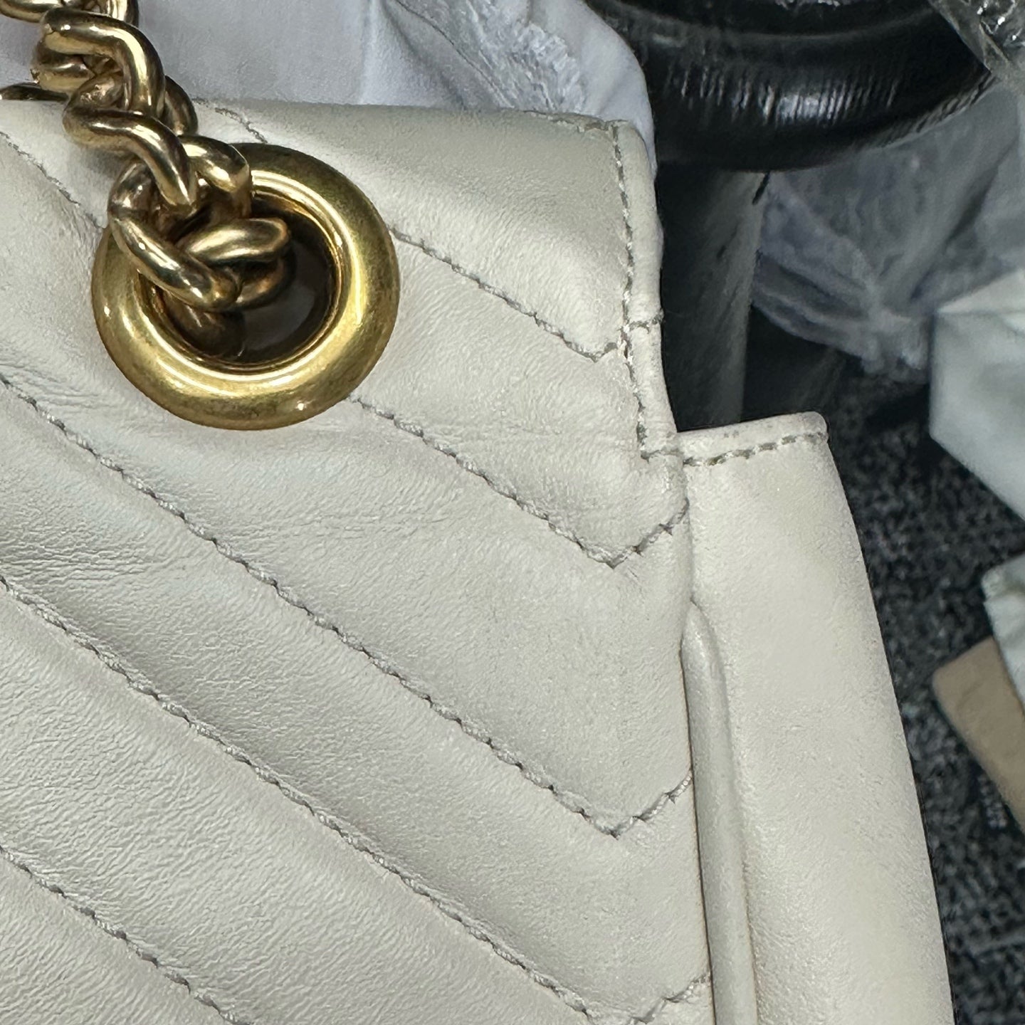 Gucci - GG Marmont - Leather - White - (small)