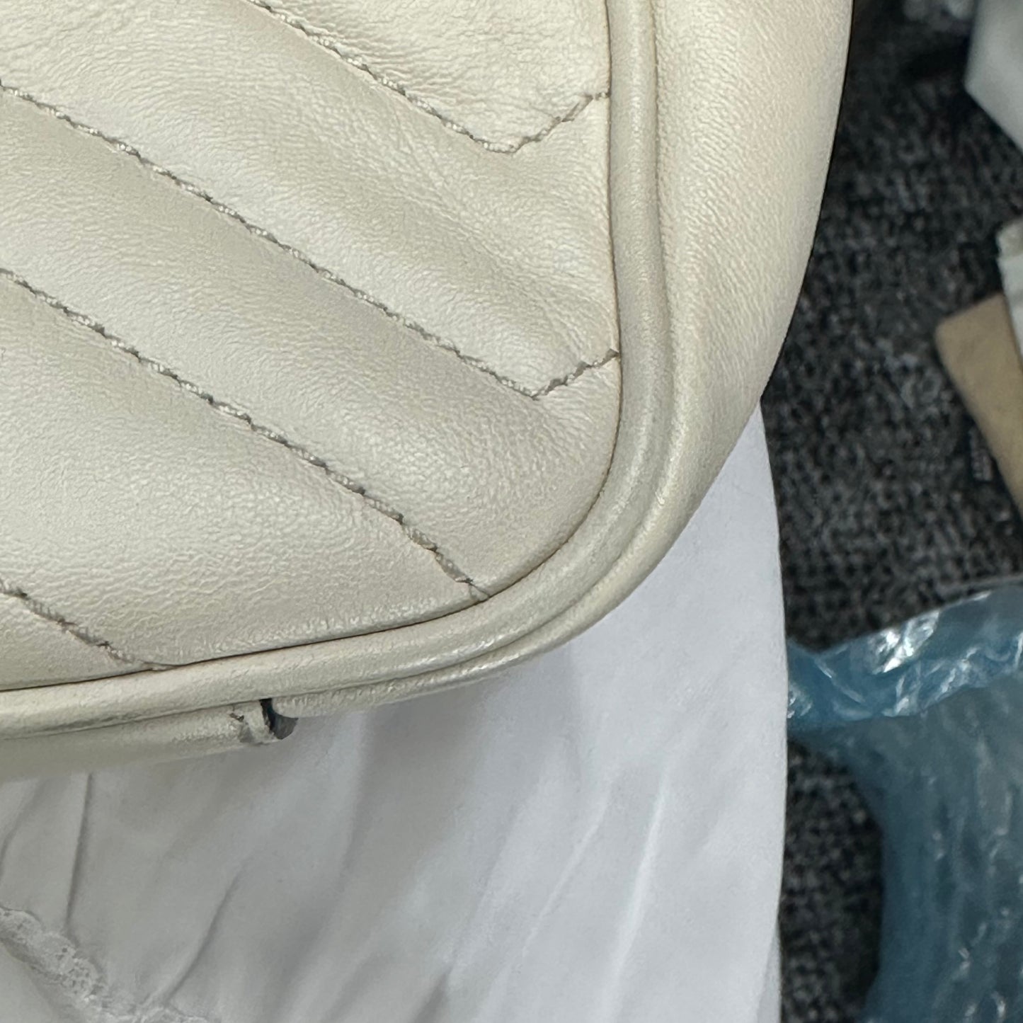 Gucci - GG Marmont - Leather - White - (small)