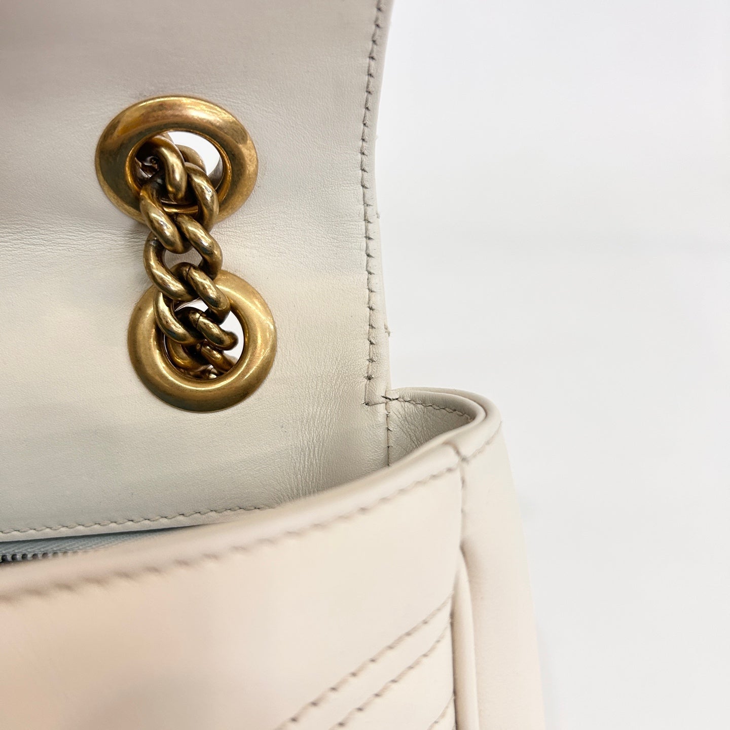 Gucci - GG Marmont - Leather - White - (Small)