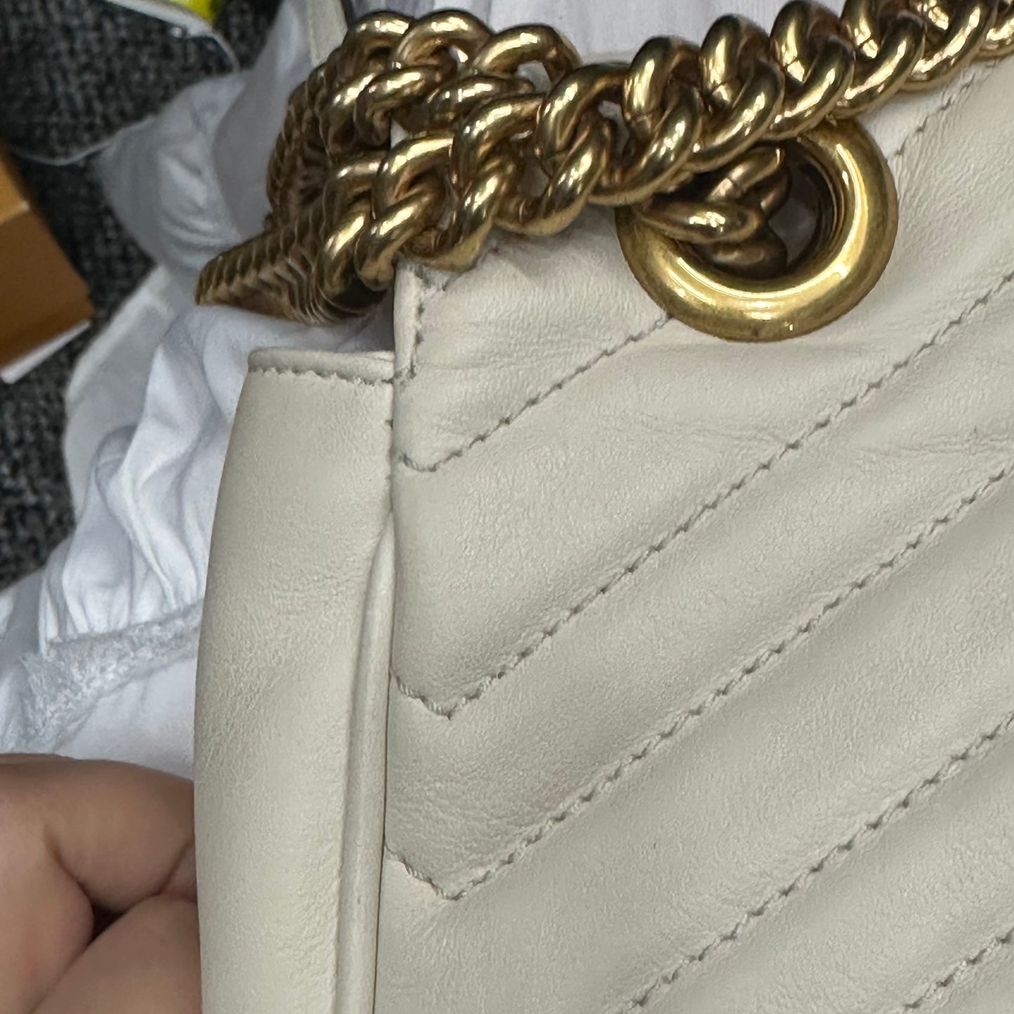 Gucci - GG Marmont - Leather - White - (small)