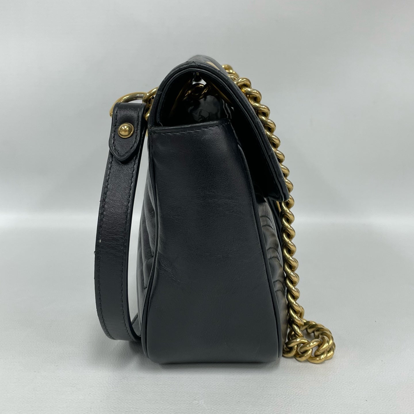 Gucci - GG Marmont Matelassé - Leather - Black - (medium)